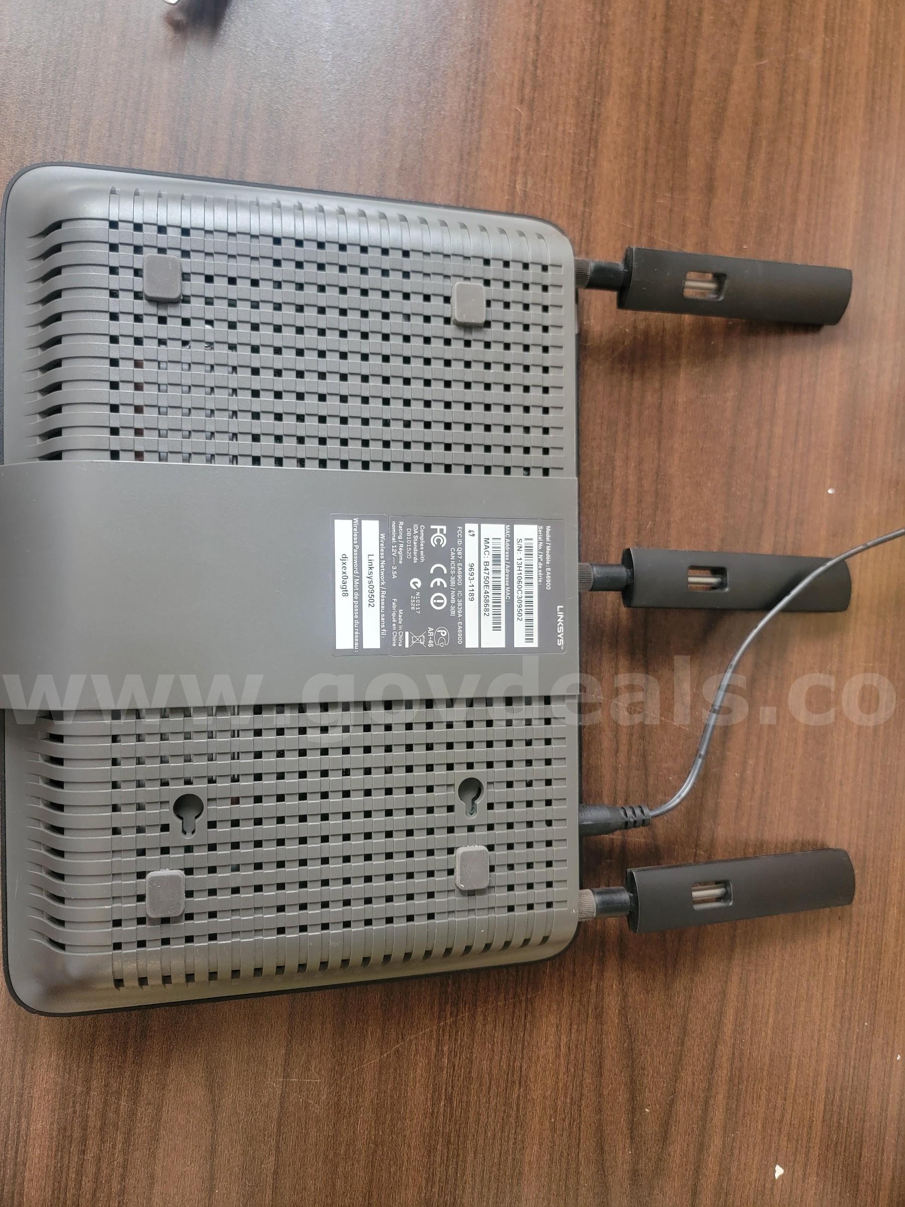Linksys Dual-band AC1900 Router, Lot of 1 Linksys AC1900 Government Surplus Auction - Photo #4