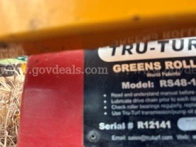 TRU-TURF GREENS ROLLER RS48-11D HONDA  Government Surplus Auction - Photo #2