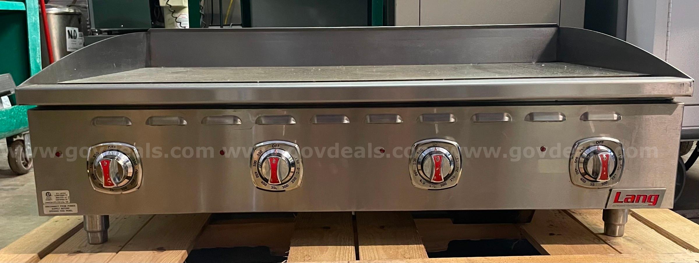 48" Lang griddle Lang 348T Government Surplus Auction - Photo #2