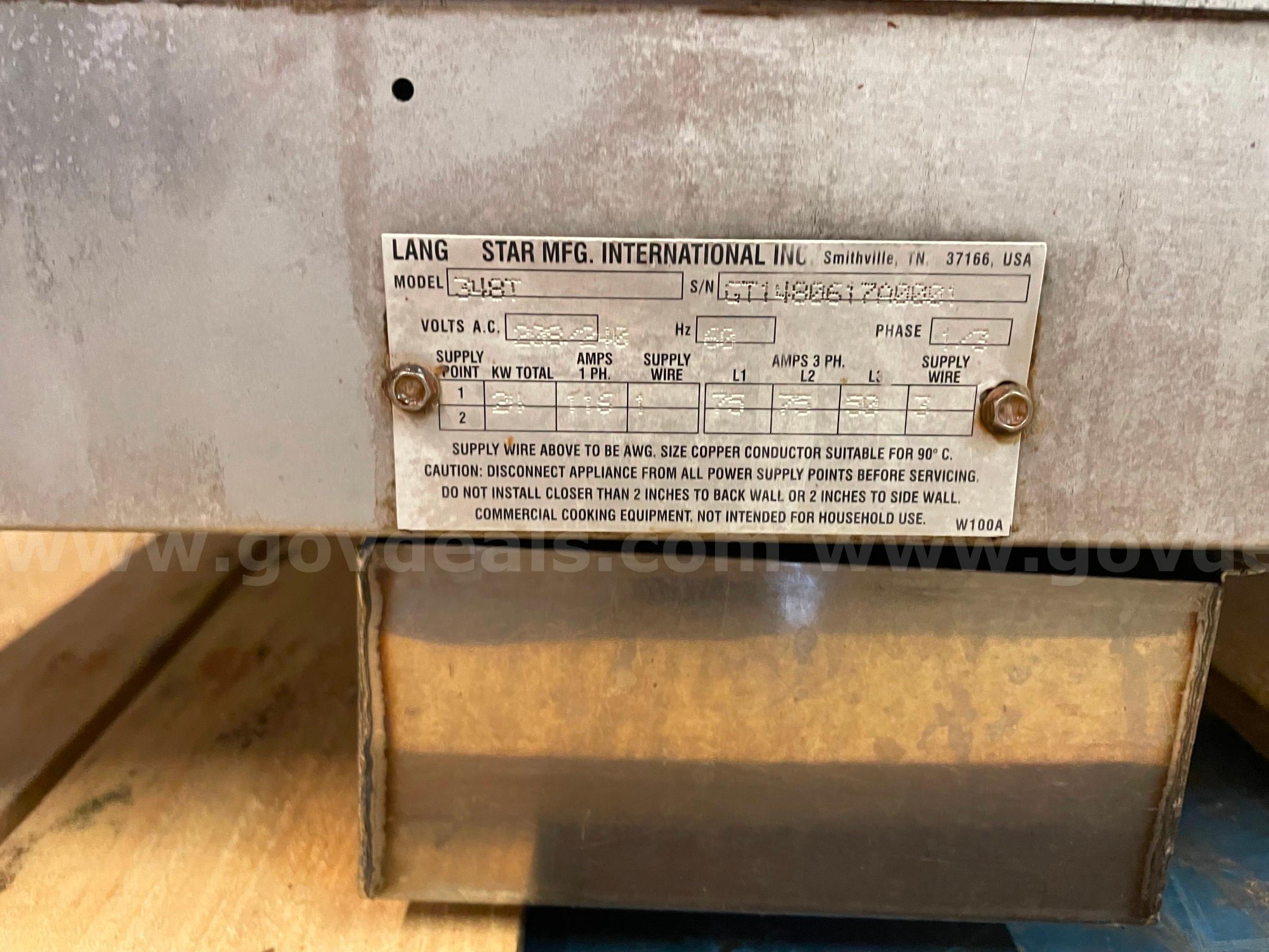 48" Lang griddle Lang 348T Government Surplus Auction - Photo #3