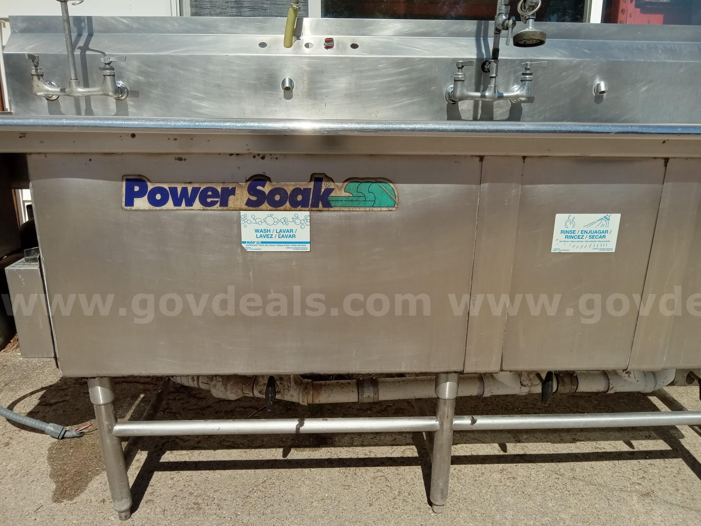 3 Bay Metcraft Power wash sink Metcraft PS200 Government Surplus Auction - Photo #4