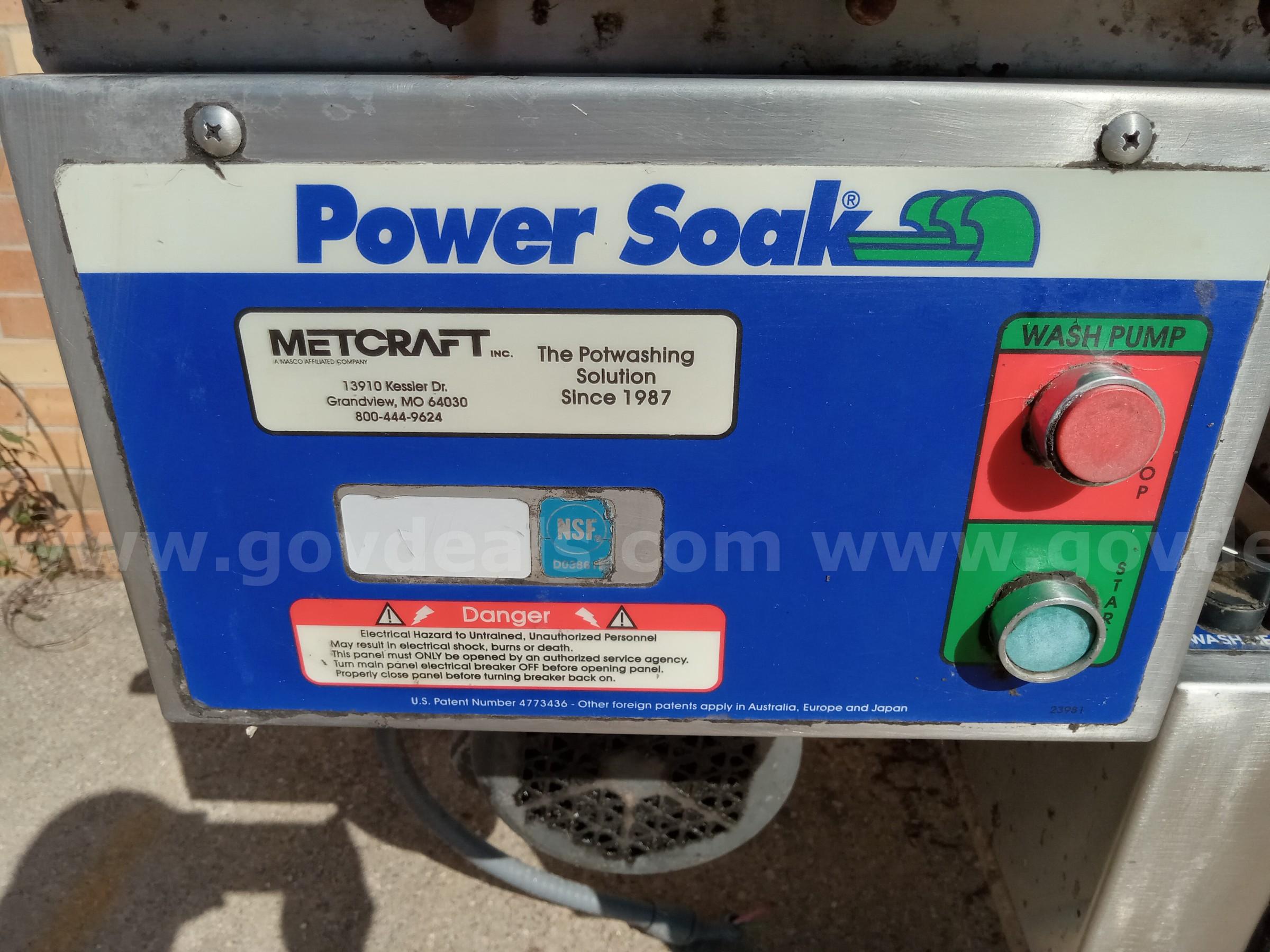 3 Bay Metcraft Power wash sink Metcraft PS200 Government Surplus Auction - Photo #6