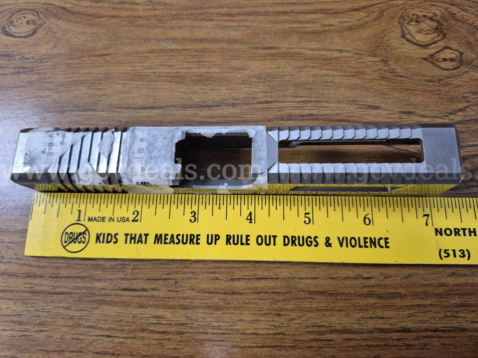 Silver Glock Slide ONLY Unknown Unknown Government Surplus Auction - Primary Photo