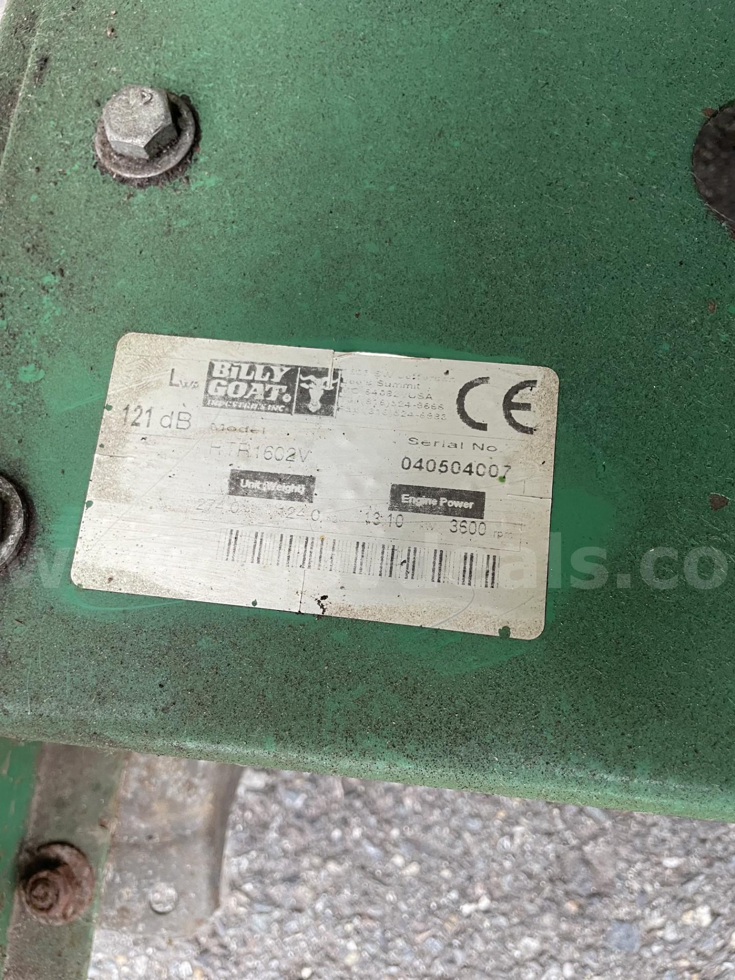 Billy Goat Truck Loader Vacuum (Leaf Sucker) Billy Goat Htr1602V Government Surplus Auction - Photo #5