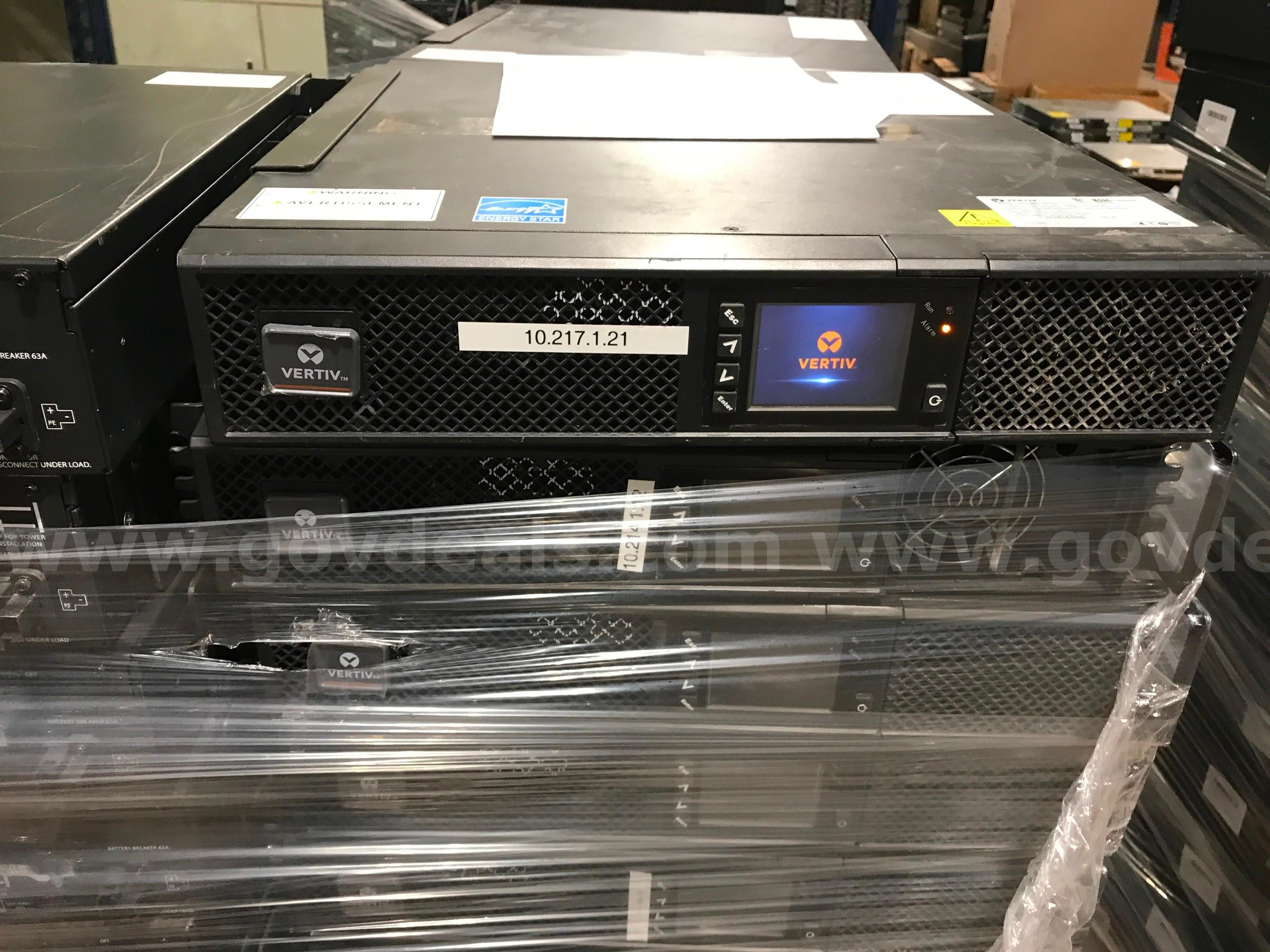 MIXED LOT OF APPROX. 96 VERTIV/LIEBERT UPS GXT5-EBC48VRT2U/ GXT5-3KL630RT2UXL/ GXT5-3000LVRT2UXL /GXT5-2000LVRT2UXL   Government Surplus Auction - Photo #4