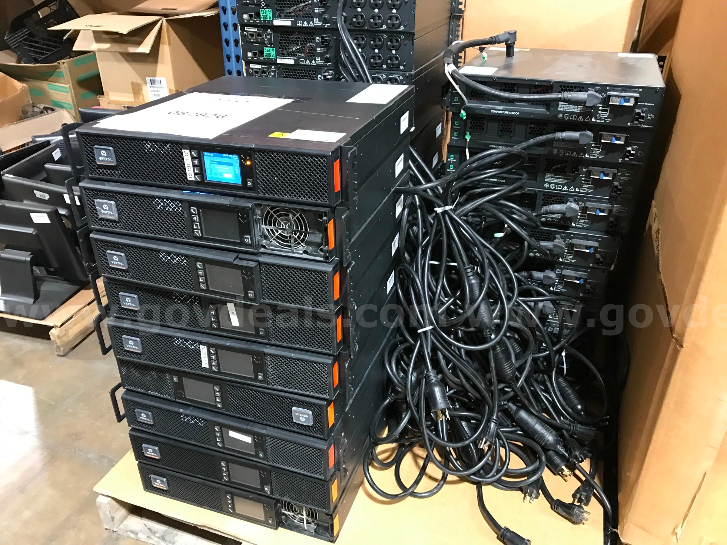 MIXED PALLET 0F APPROX. 29 VERTIV/LIEBERT UPS GXT5-EBC48VRT2U/ GXT5-2000LVRT2UXL/