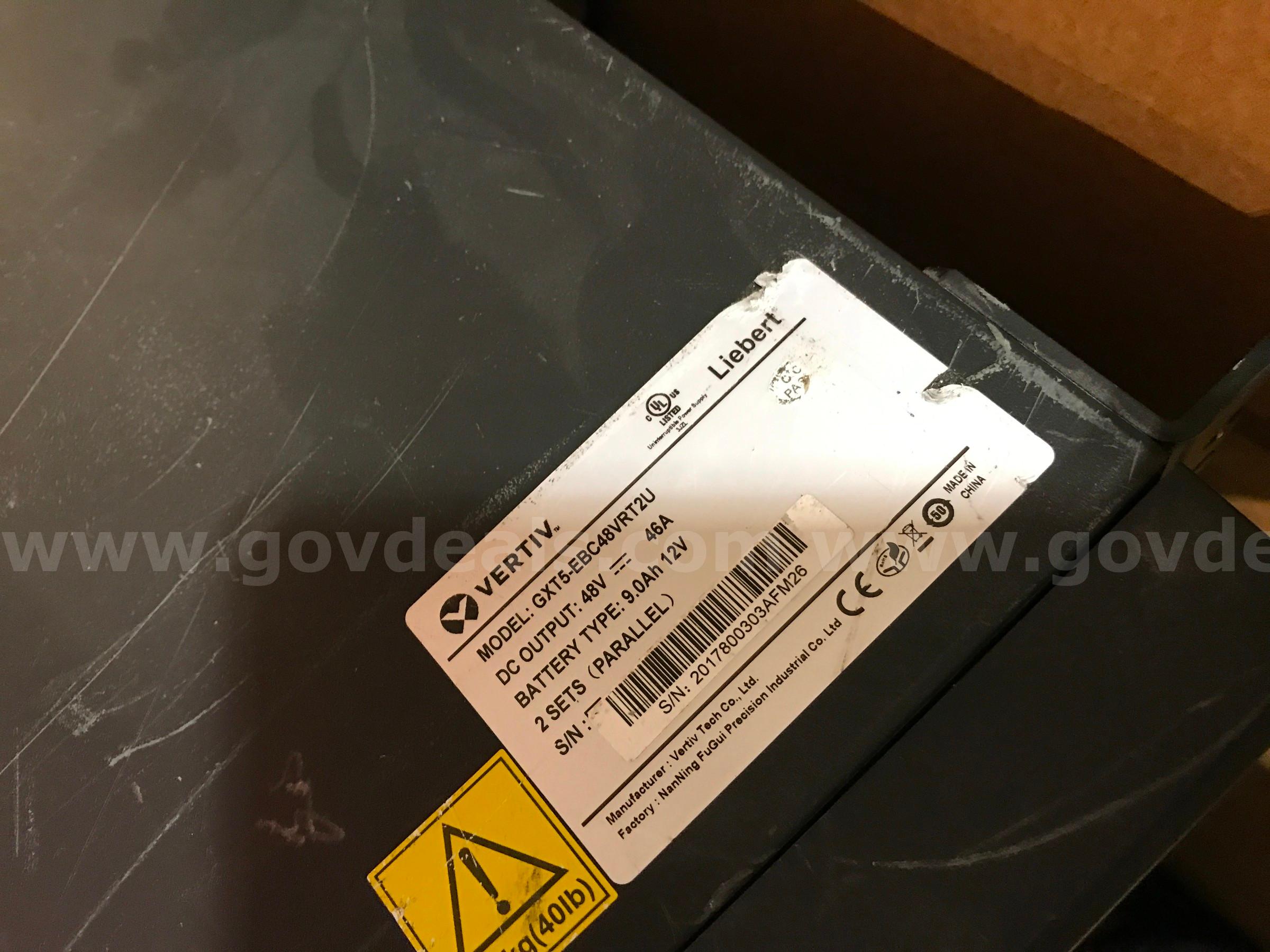 MIXED PALLET 0F APPROX. 29 VERTIV/LIEBERT UPS GXT5-EBC48VRT2U/ GXT5-2000LVRT2UXL/   Government Surplus Auction - Photo #5
