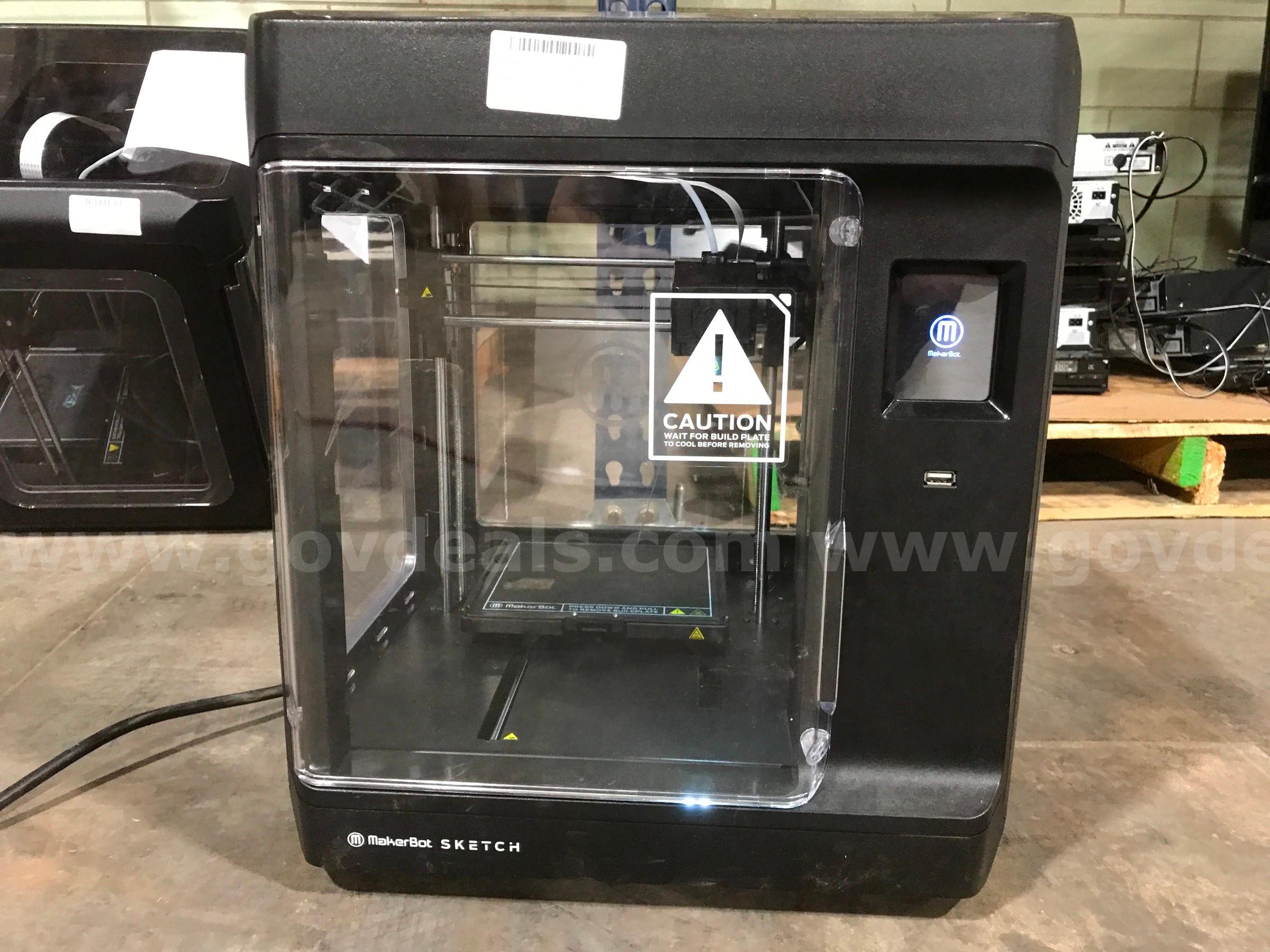 LOT OF APPROX. 3 MakerBot sketch 900-0053A 3D Printer  900 Government Surplus Auction - Photo #2