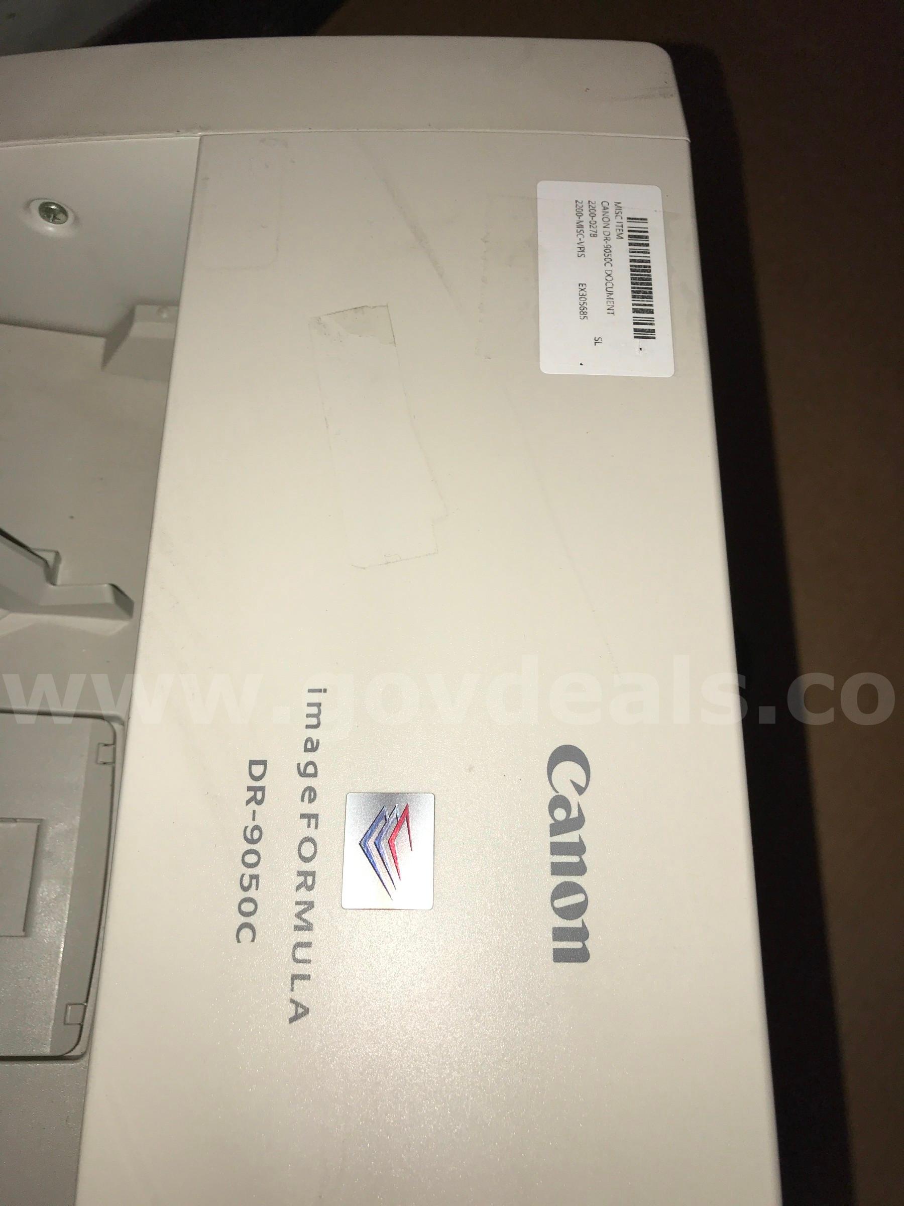 Canon imageFORMULA DR-9050C Document Duplex Pass-Through Scanner Canon 9050C Government Surplus Auction - Photo #4