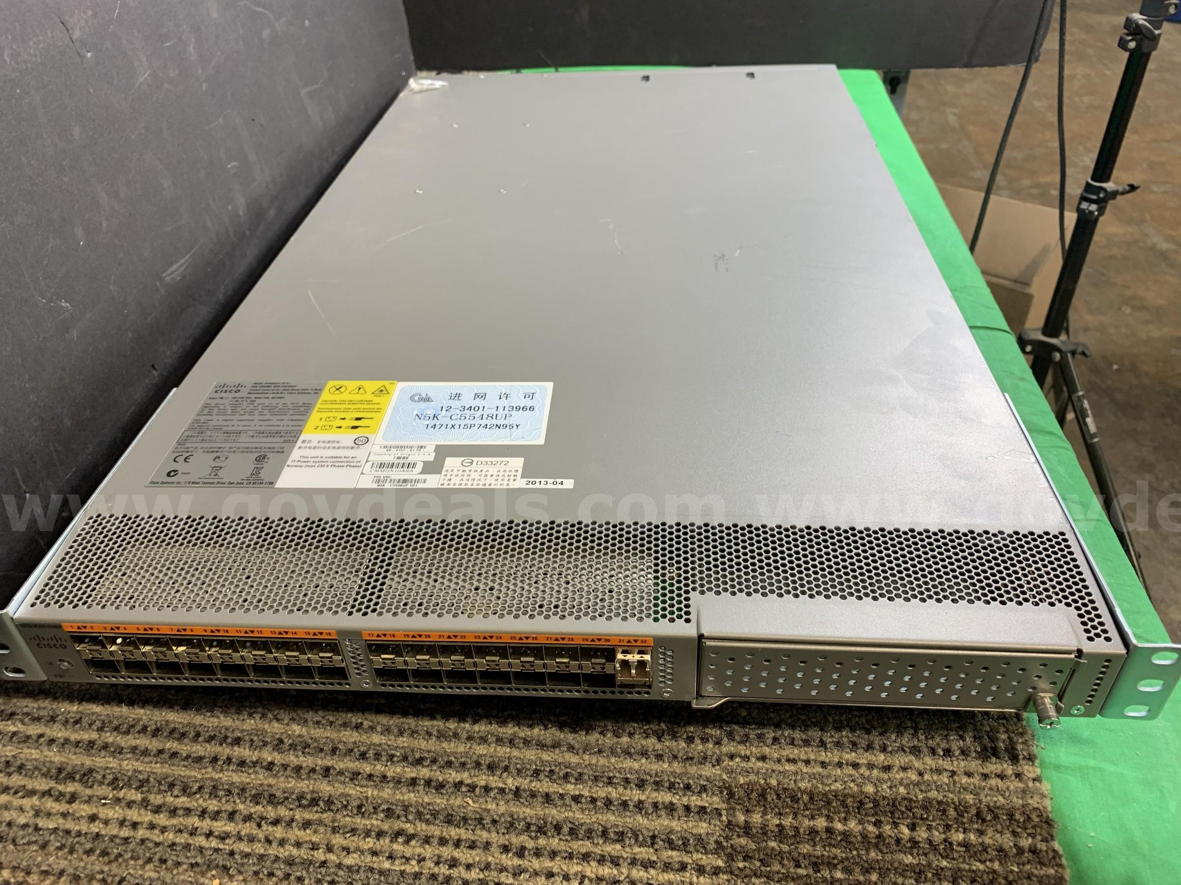 Cisco Nexus N5K-C5548UP 10Gb Unified Switch 5548UP 32-Port Enterprise