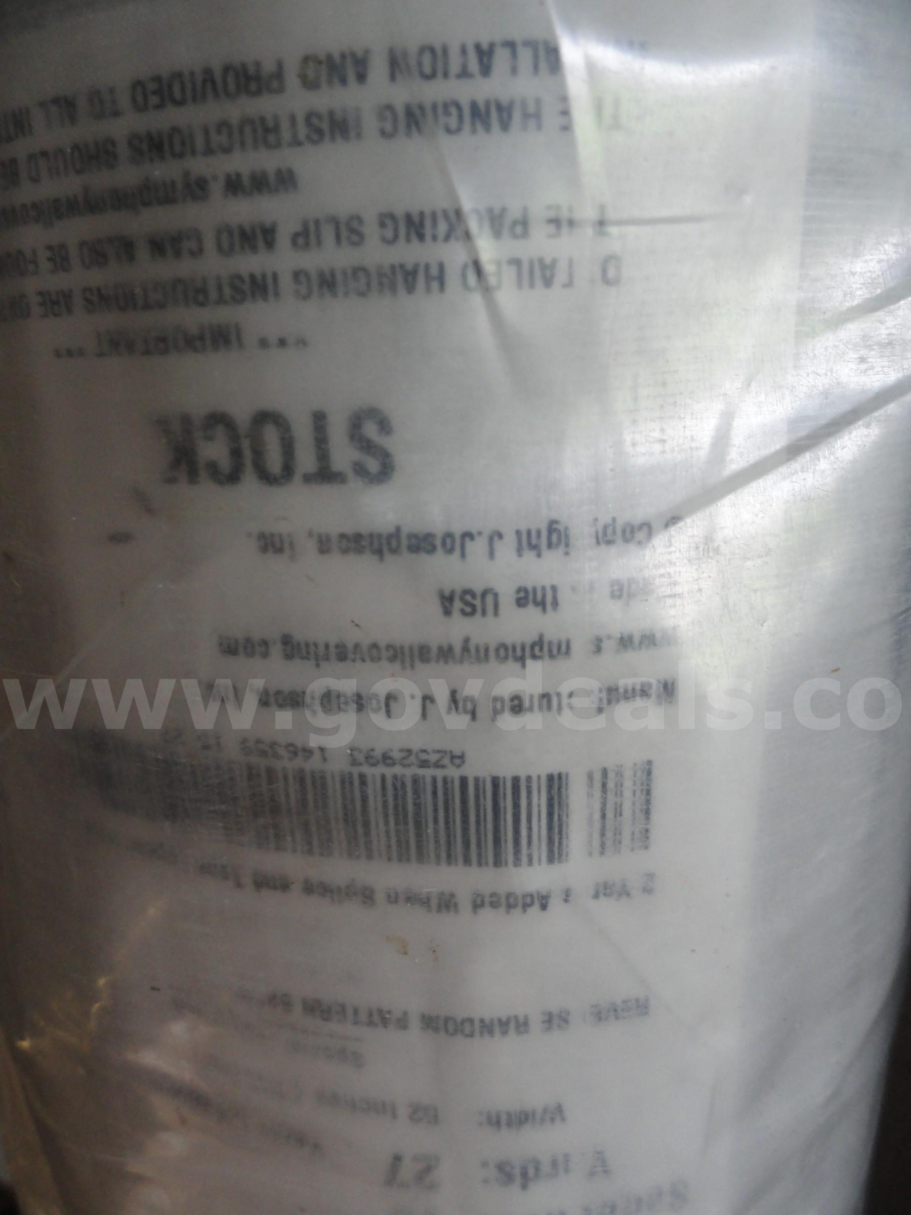 Vinyl wallcovering with Osnaburg fabric backing   Government Surplus Auction - Photo #4