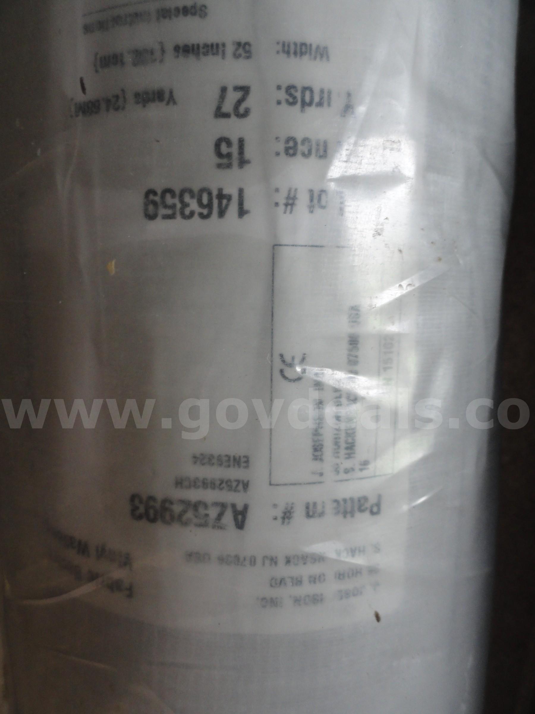 Vinyl wallcovering with Osnaburg fabric backing   Government Surplus Auction - Photo #5