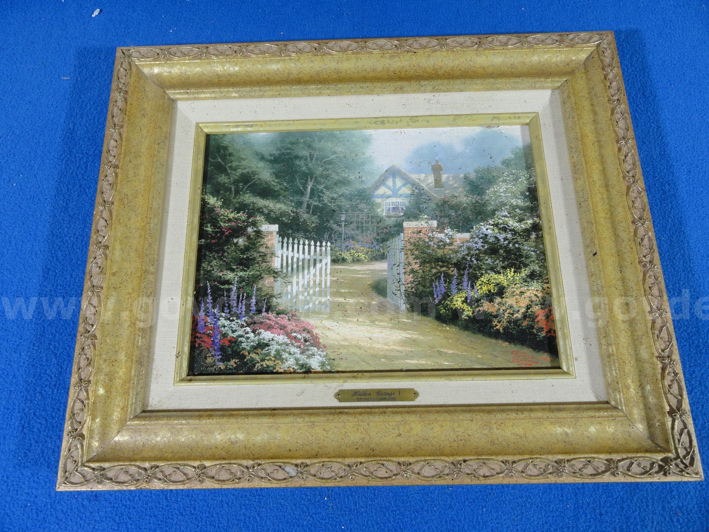 Lot of 3 Thomas Kinkade Framed Artworks with Certificates of Authenticity (COAs)   Government Surplus Auction - Photo #4