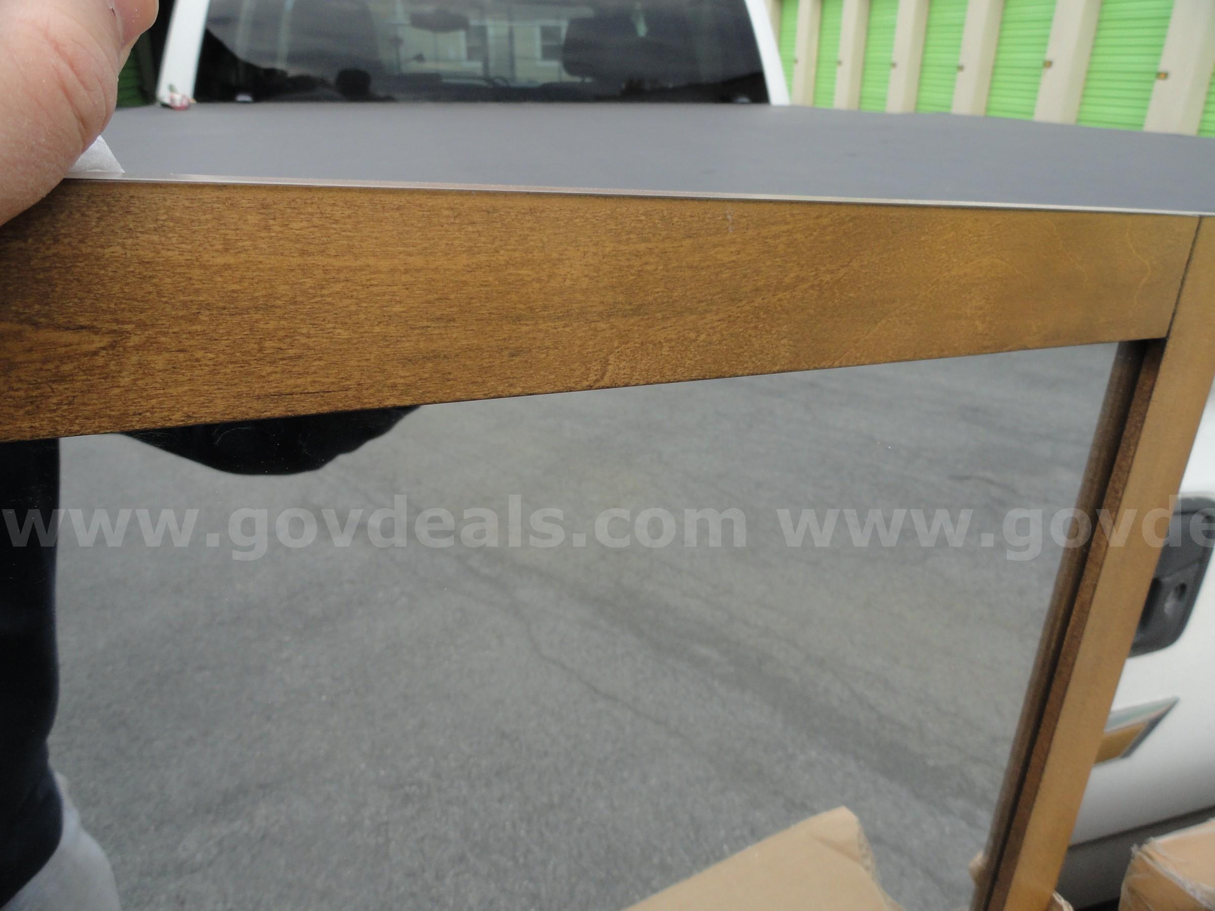 Pair of OVE Tahoe Wall Mirrors - Color Almond Latte Model: 15VMR-TAHO28-059FY  Tahoe Government Surplus Auction - Photo #6