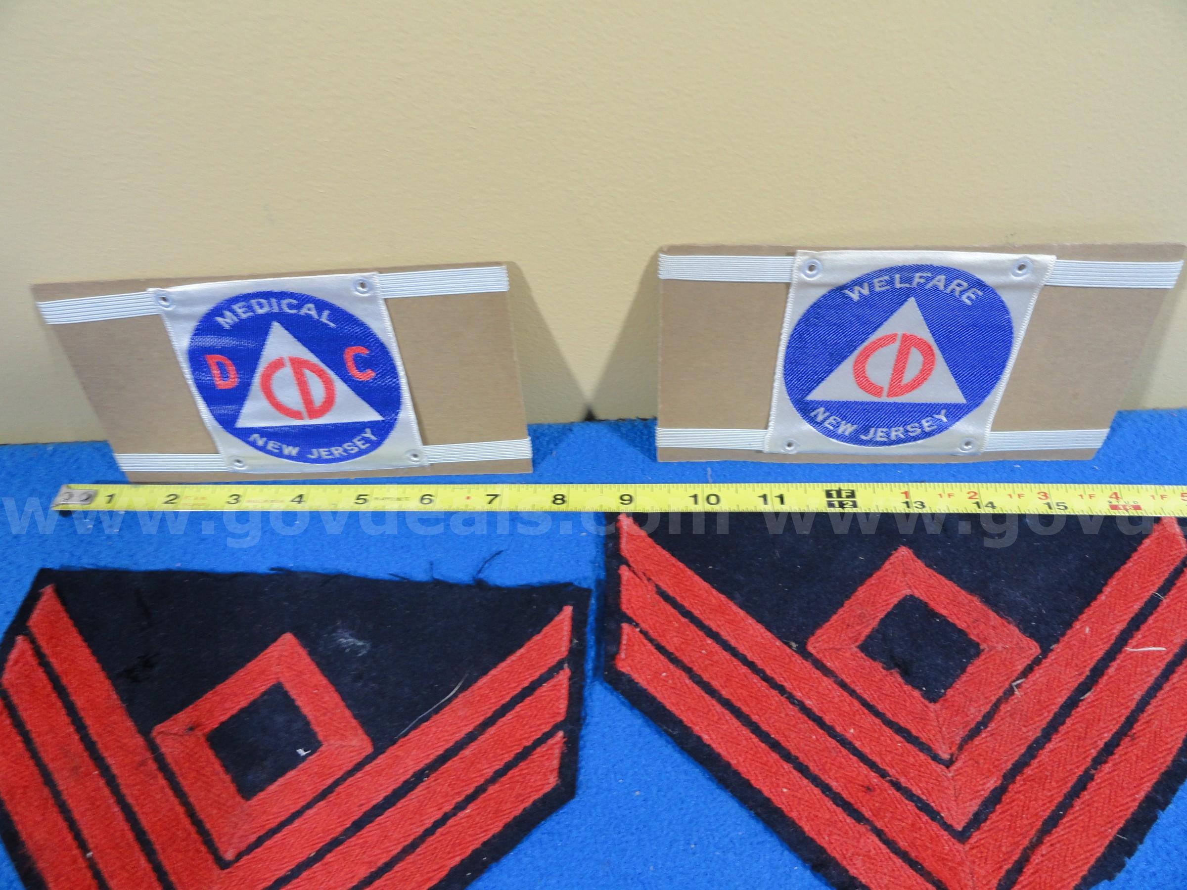 Lot of 10 - Vintage U.S. Military & Civil Defense Patches & Insignia | MP, Liberty, DDC NJ   Government Surplus Auction - Photo #2
