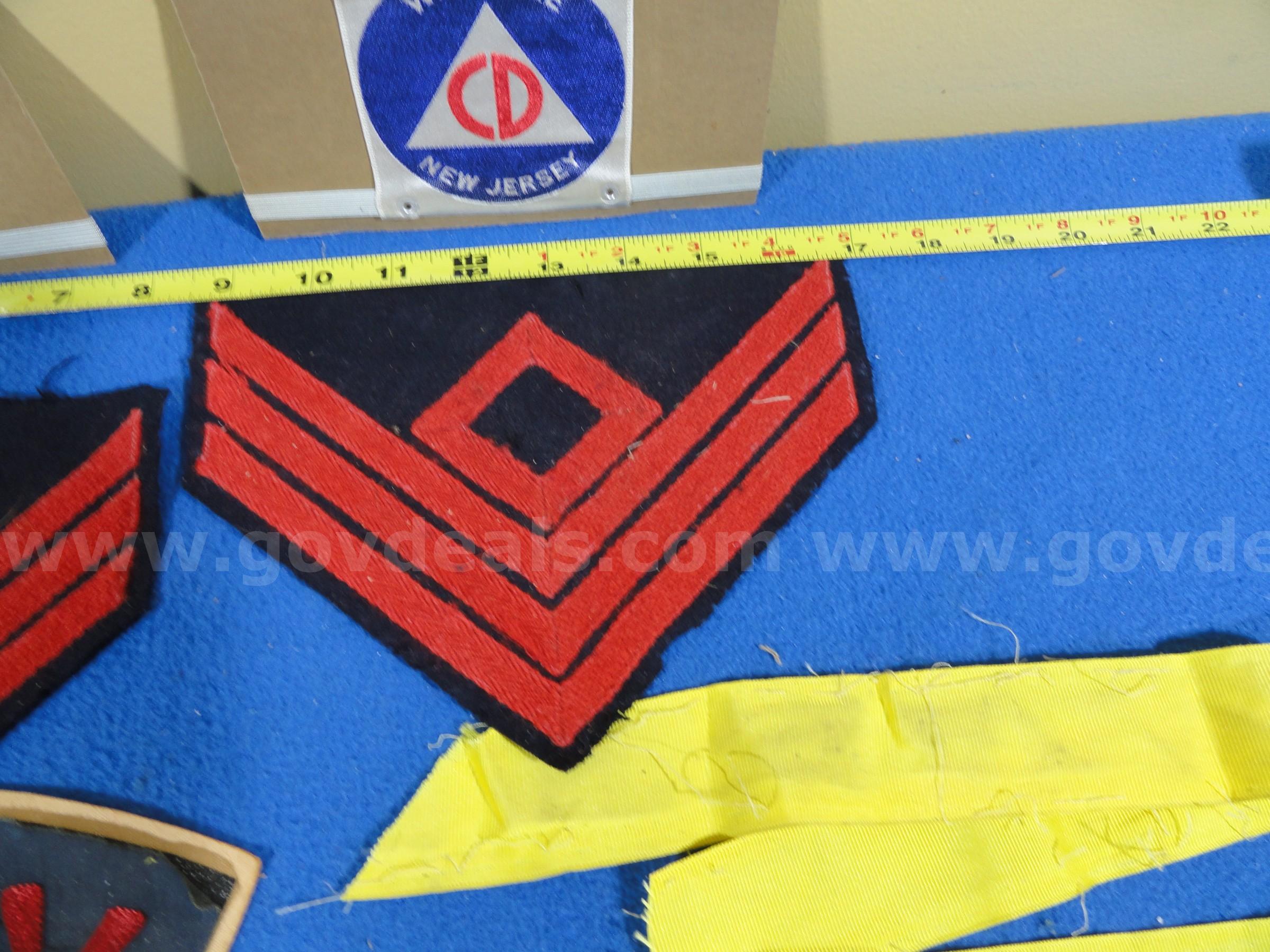 Lot of 10 - Vintage U.S. Military & Civil Defense Patches & Insignia | MP, Liberty, DDC NJ   Government Surplus Auction - Photo #4