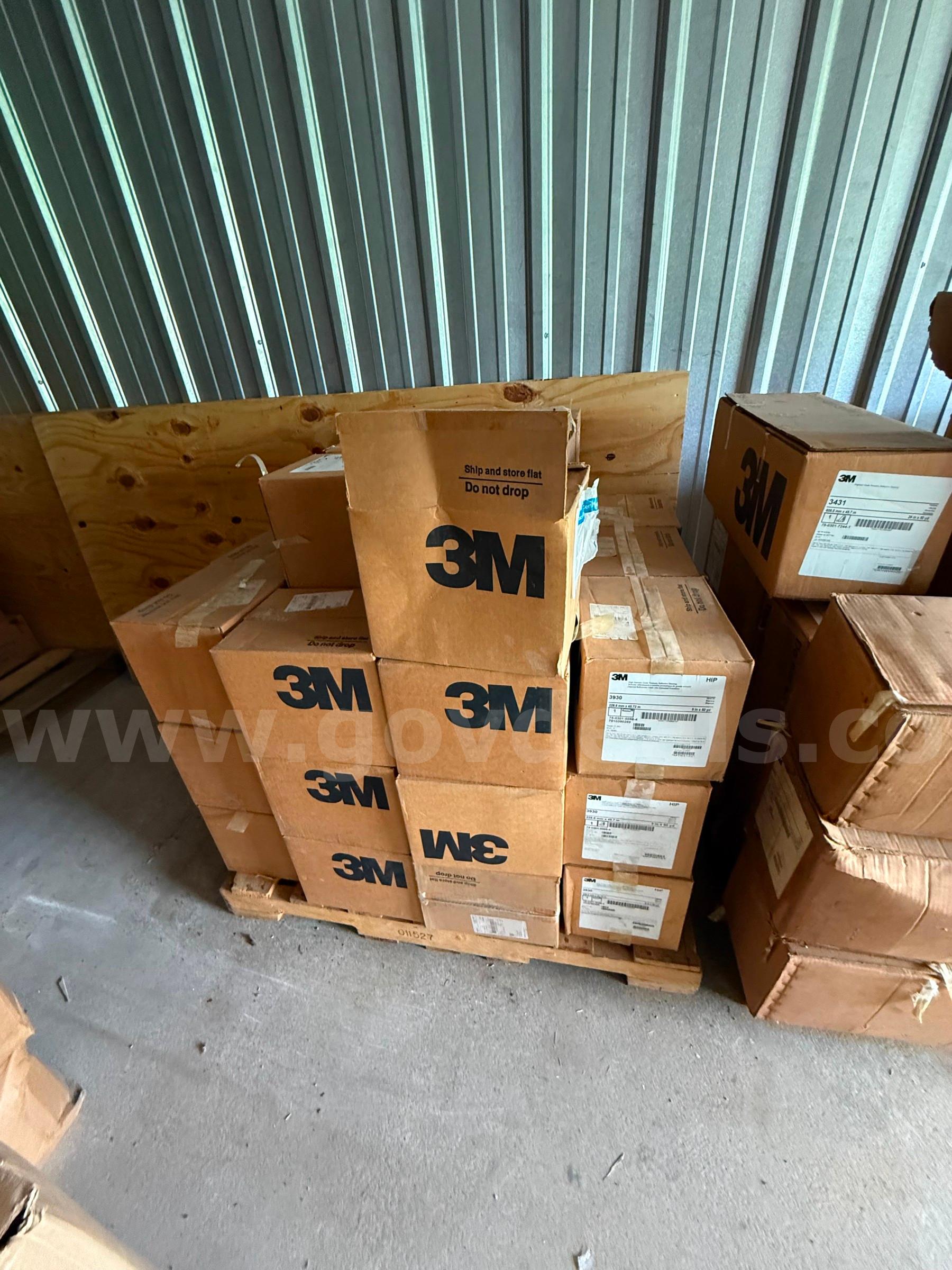 TWO PALLETS 3M High Intensity Reflective Sheeting Tape   Government Surplus Auction - Photo #5