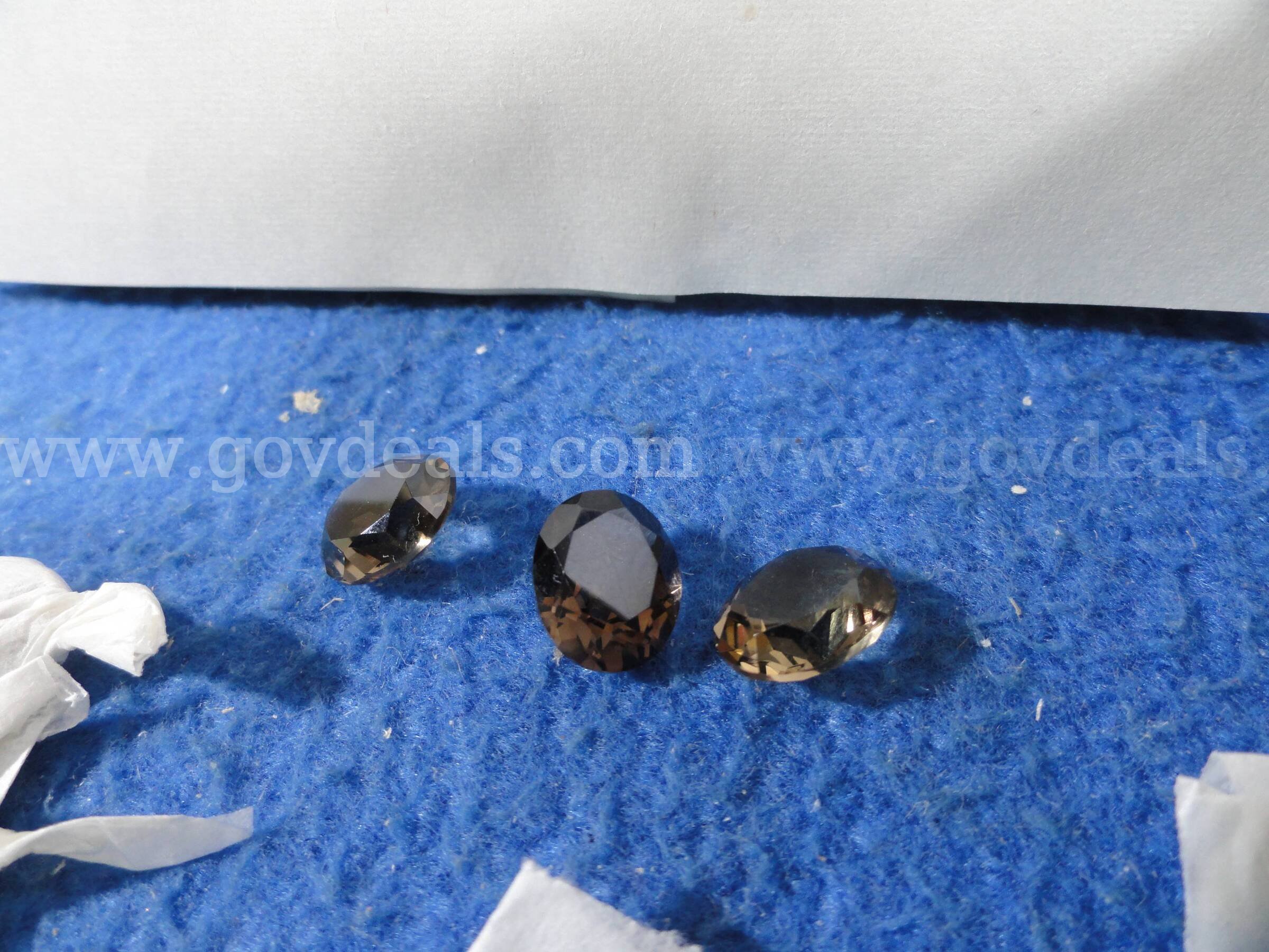 Lot of 46 Natural Smoky Quartz 10x8mm Oval Loose Gemstones   Government Surplus Auction - Photo #3