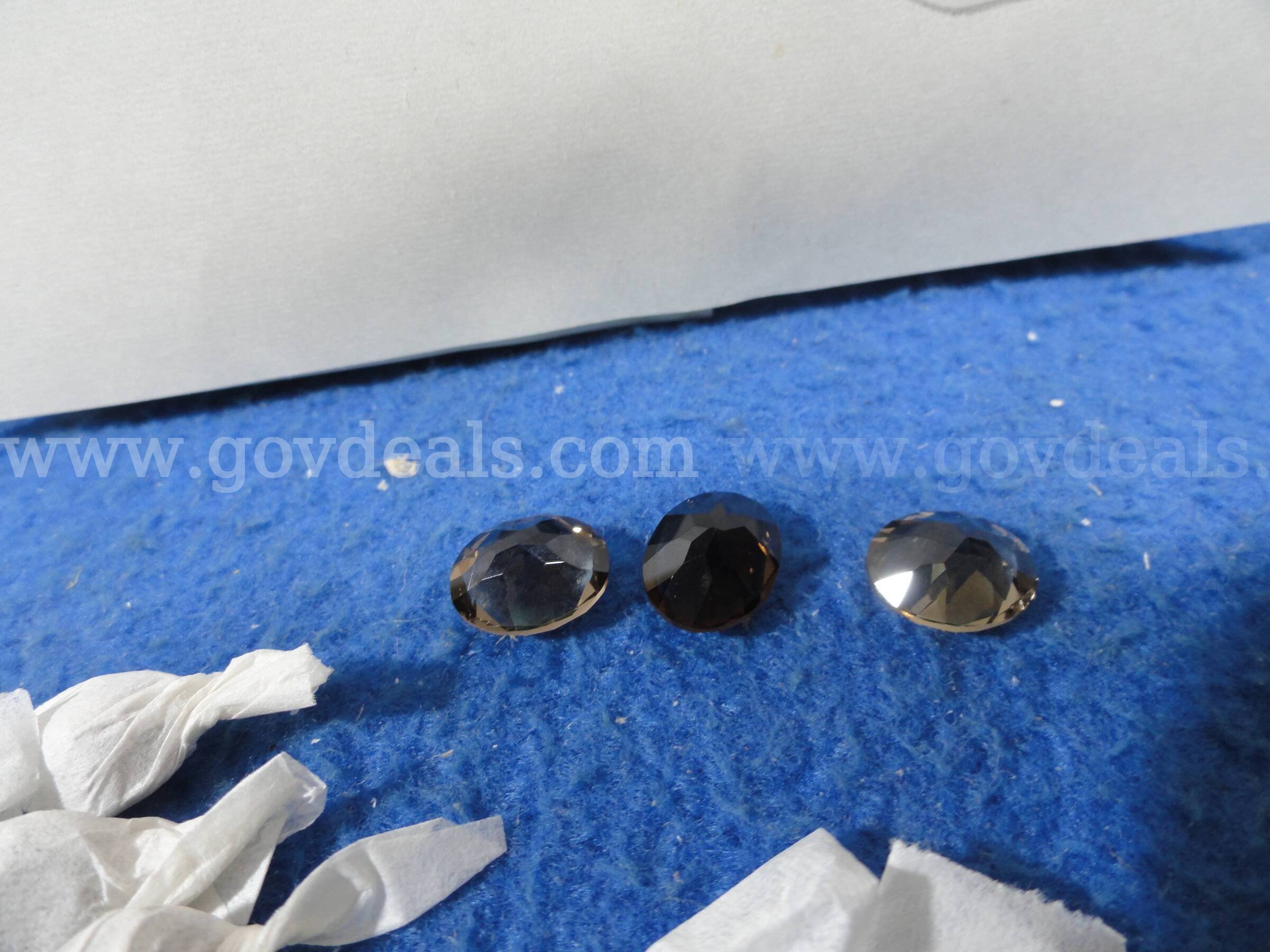 Lot of 46 Natural Smoky Quartz 10x8mm Oval Loose Gemstones   Government Surplus Auction - Photo #4