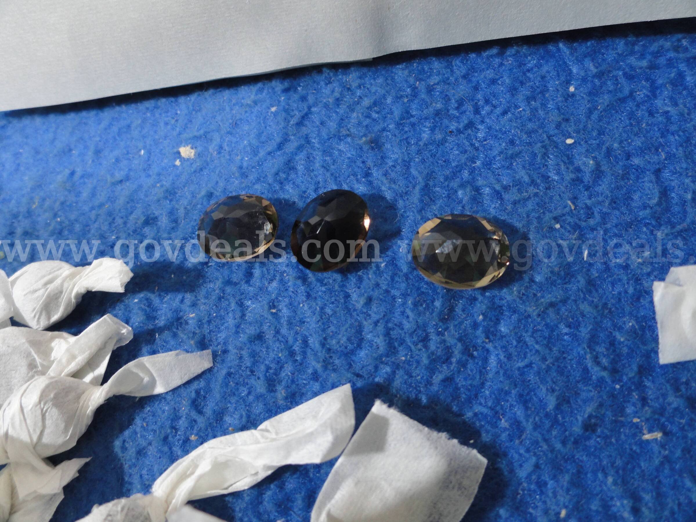 Lot of 46 Natural Smoky Quartz 10x8mm Oval Loose Gemstones   Government Surplus Auction - Photo #5