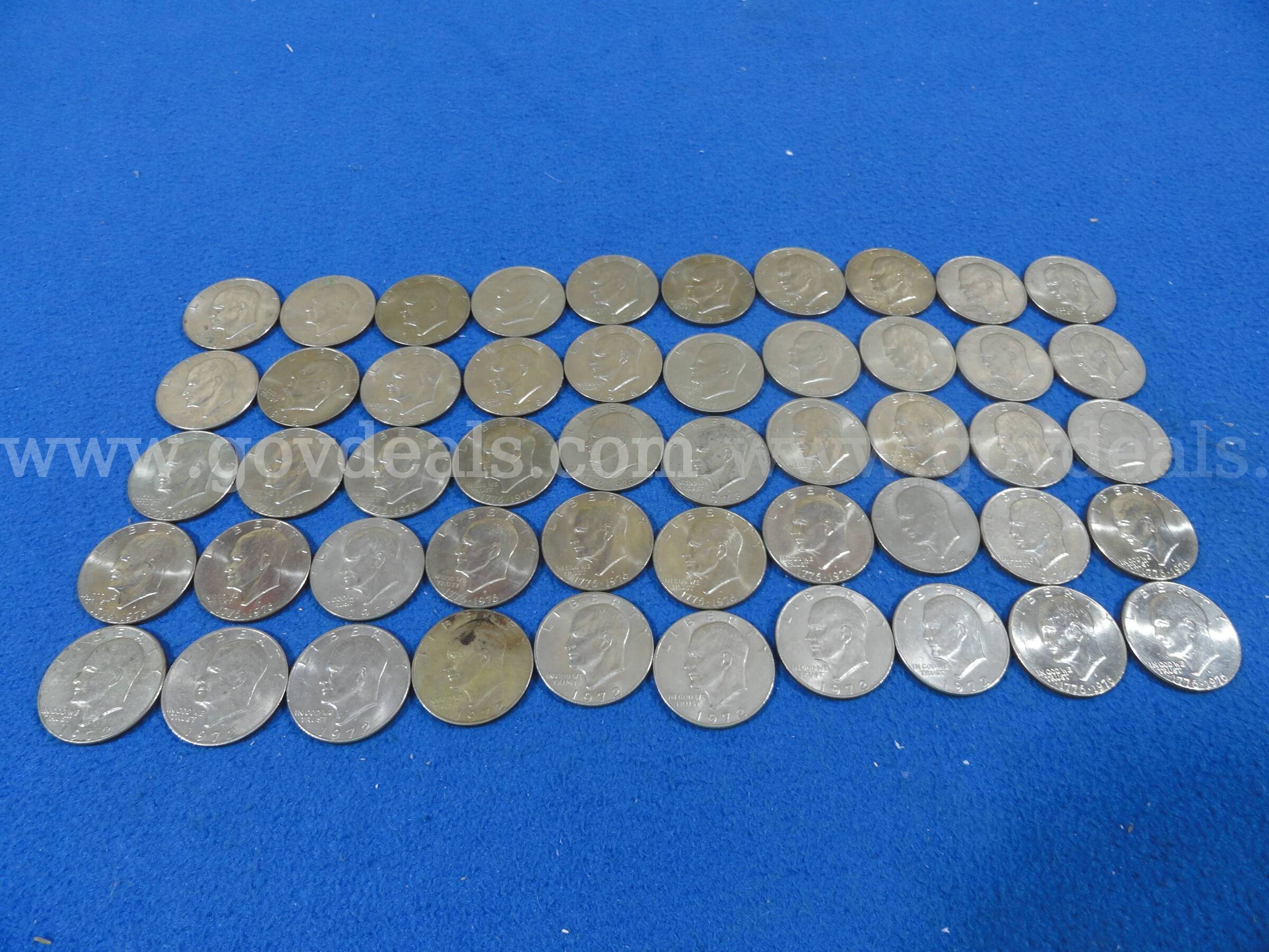 Lot of 50! Eisenhower Dollars   Government Surplus Auction - Primary Photo