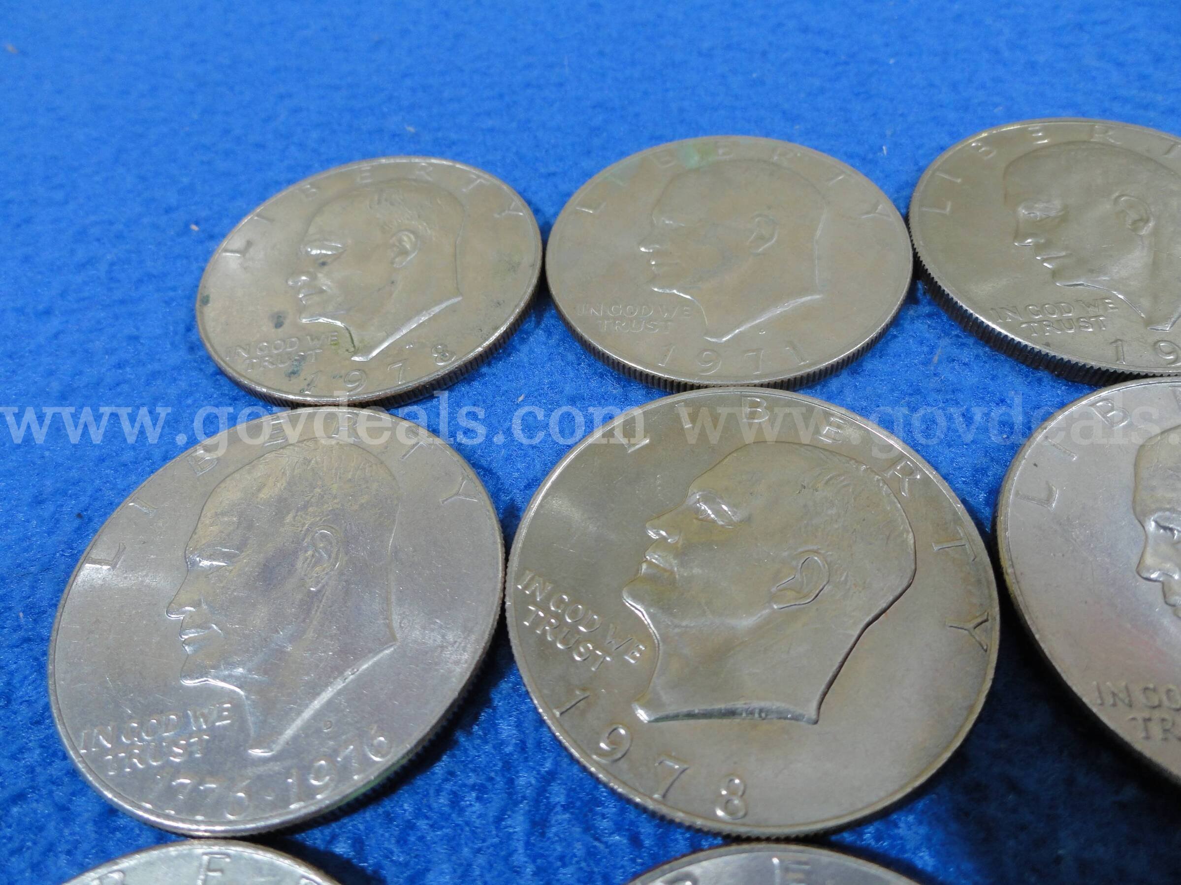 Lot of 50! Eisenhower Dollars   Government Surplus Auction - Photo #3