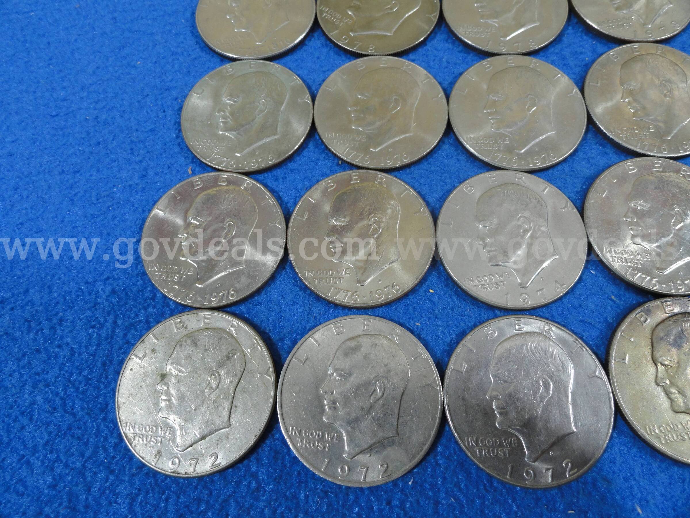 Lot of 50! Eisenhower Dollars   Government Surplus Auction - Photo #6