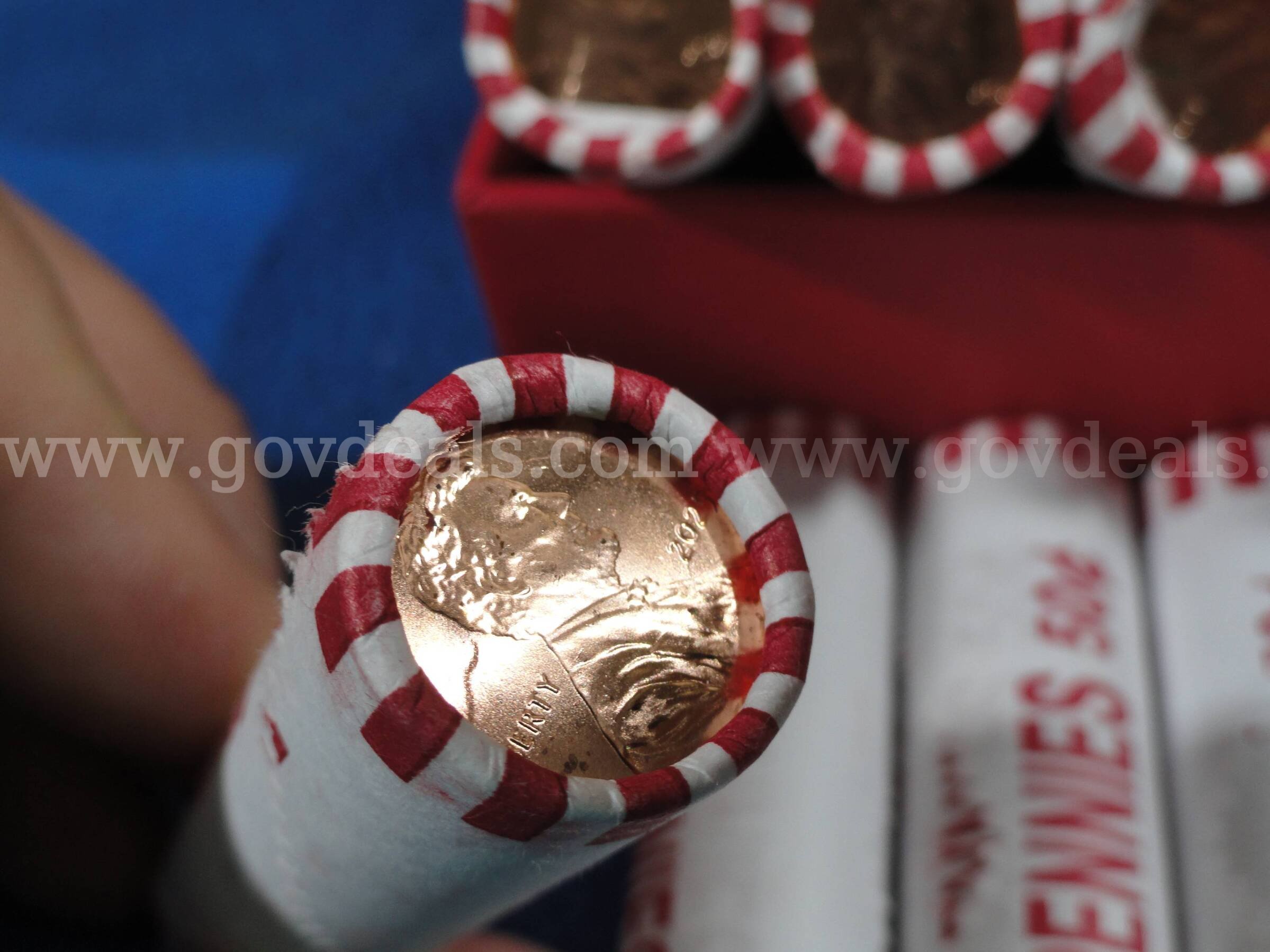 Lot of 1,000 Uncirculated 2025 P & D Lincoln Cents (Last Year of Issue) – Original U.S. Mint Rolls  000 Government Surplus Auction - Photo #4