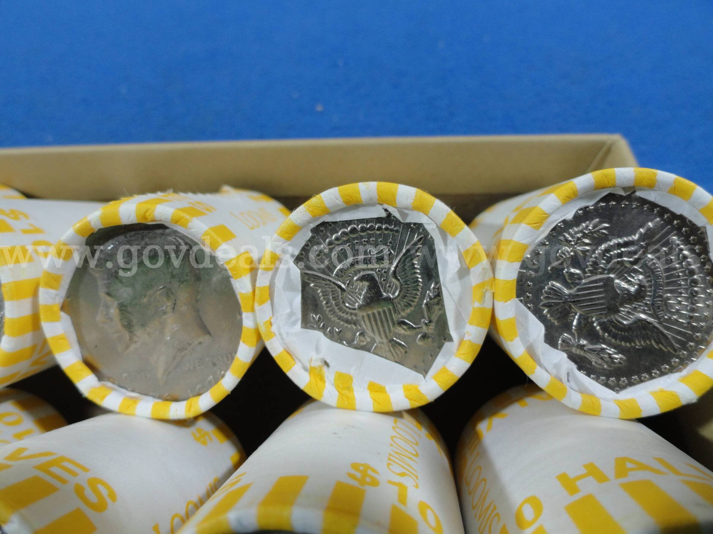 Lot of 200 Kennedy Half Dollars - $100 Face Value Box  200 Government Surplus Auction - Photo #6