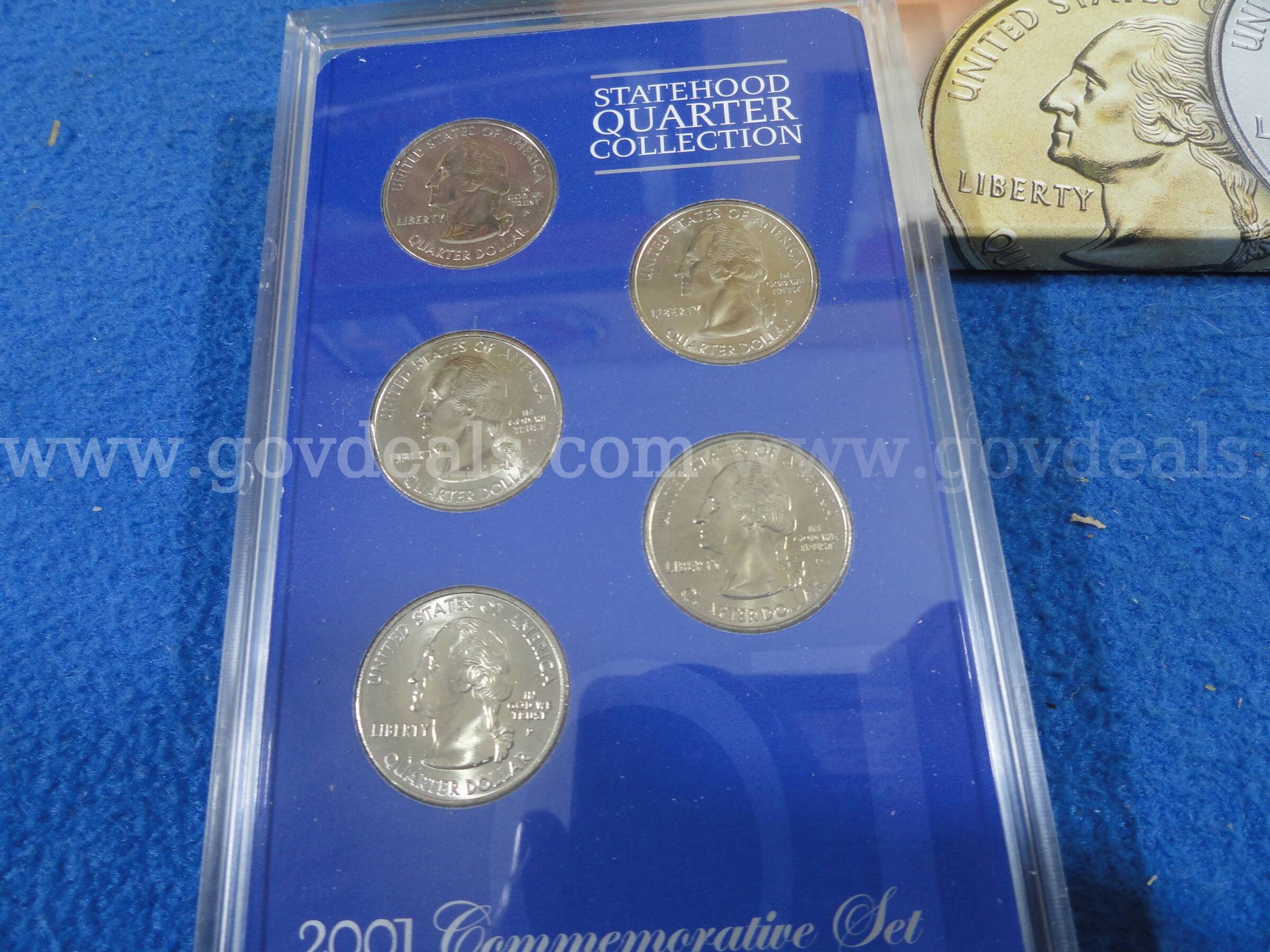 Lot of Statehood Quarter Collection 1999-2001 & 2005 – Multiple P & D Mint Years   Government Surplus Auction - Photo #2