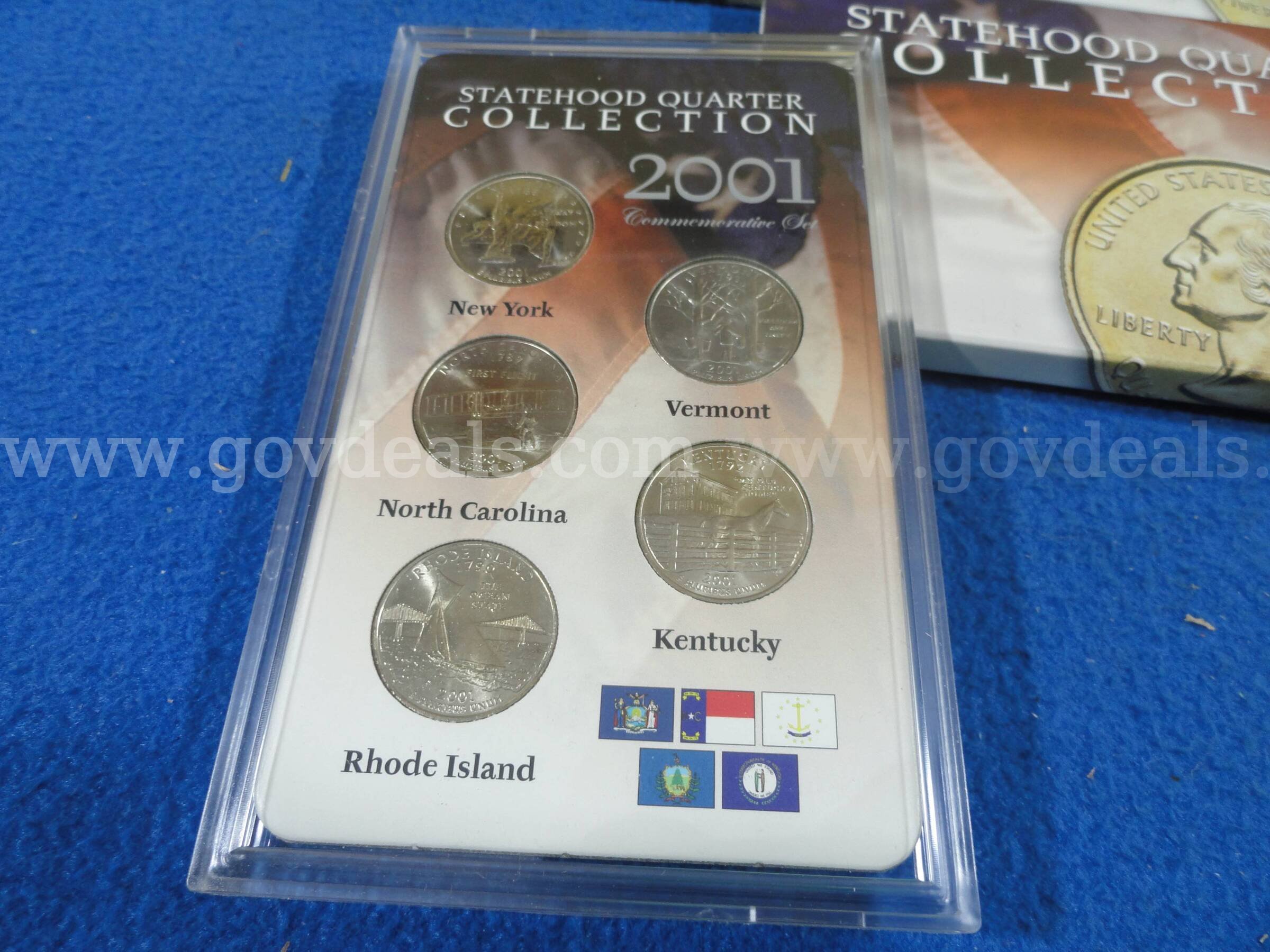 Lot of Statehood Quarter Collection 1999-2001 & 2005 – Multiple P & D Mint Years   Government Surplus Auction - Photo #3