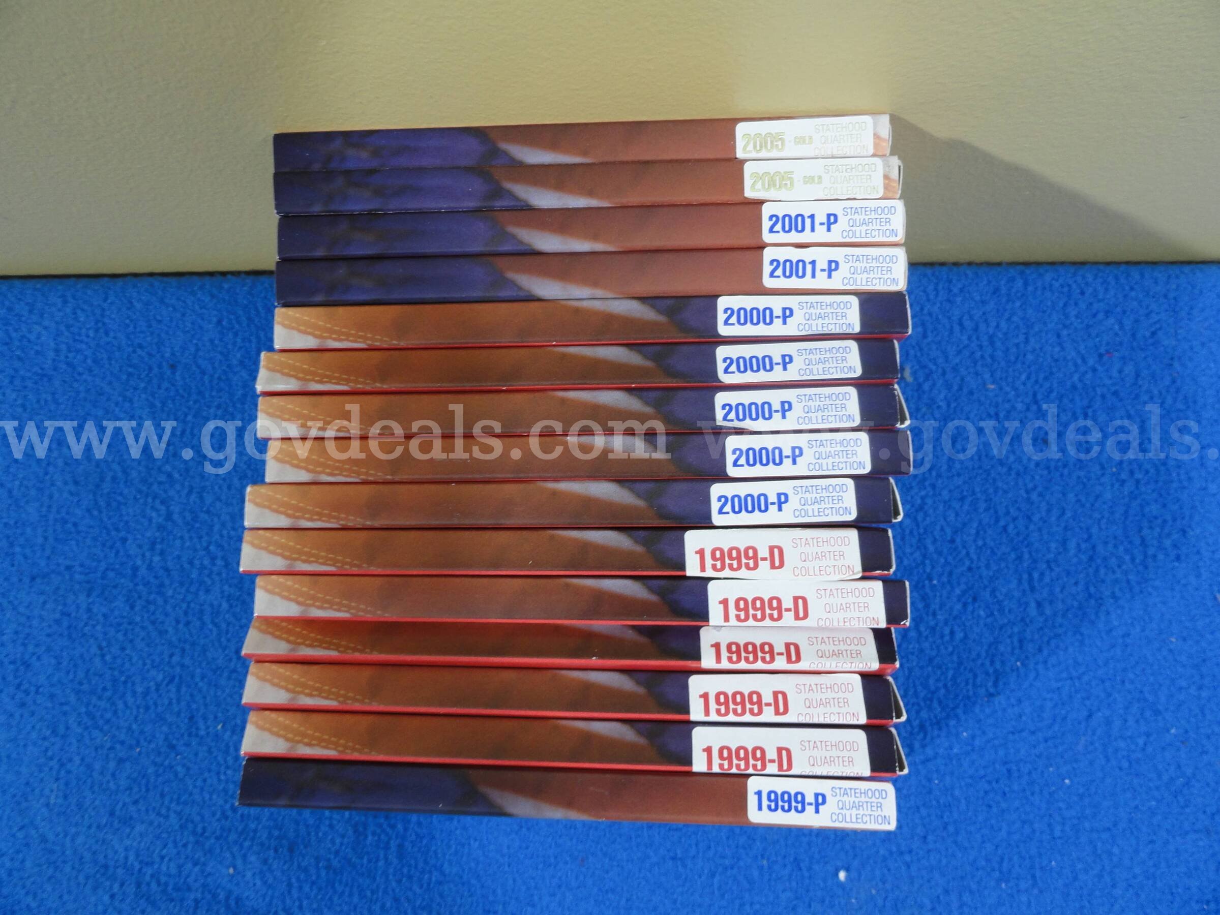Lot of Statehood Quarter Collection 1999-2001 & 2005 – Multiple P & D Mint Years   Government Surplus Auction - Photo #4