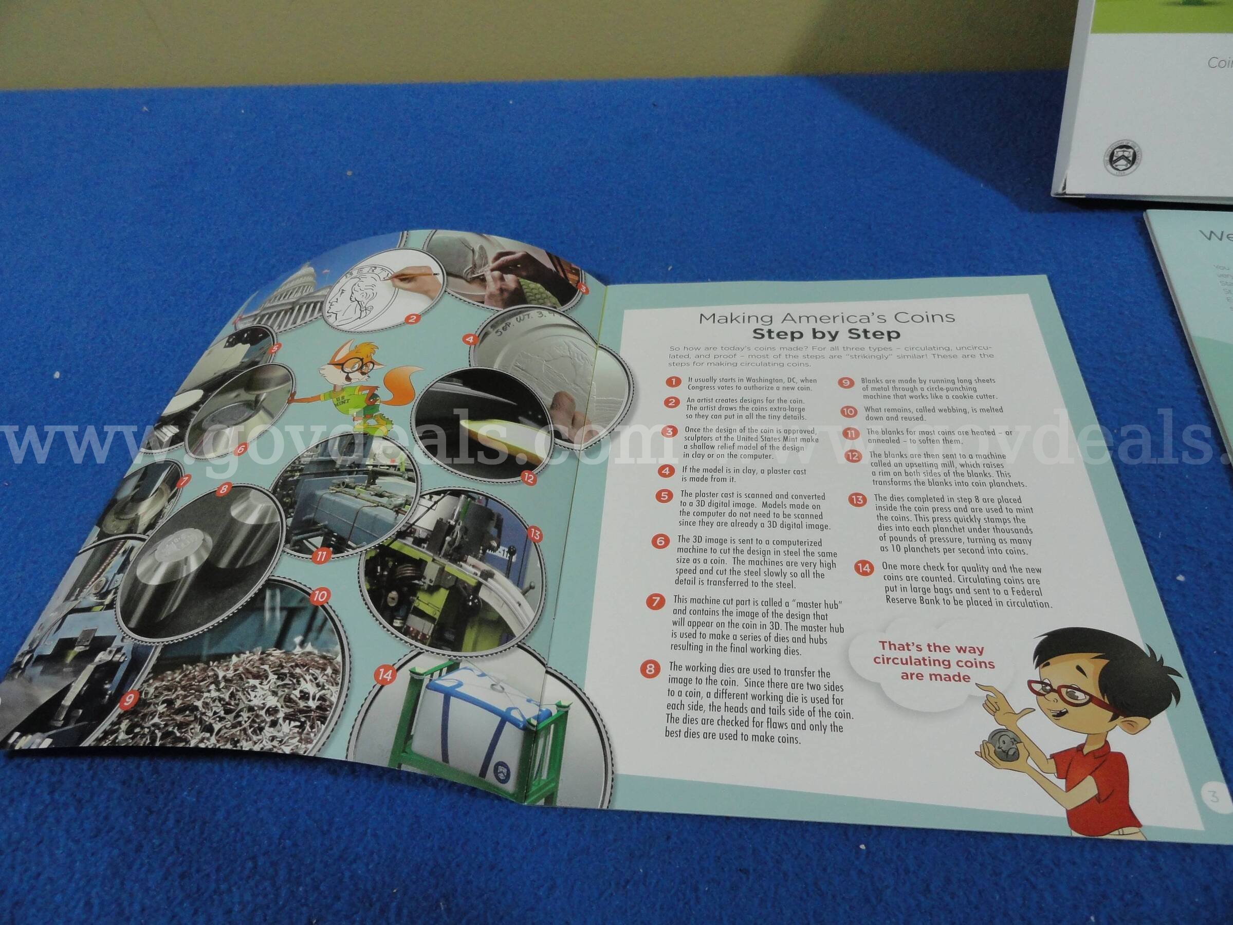 Lot of3 - 2019 US Mint Explore and Discover Coin Sets – Starter Kits & Activity Books   Government Surplus Auction - Photo #3
