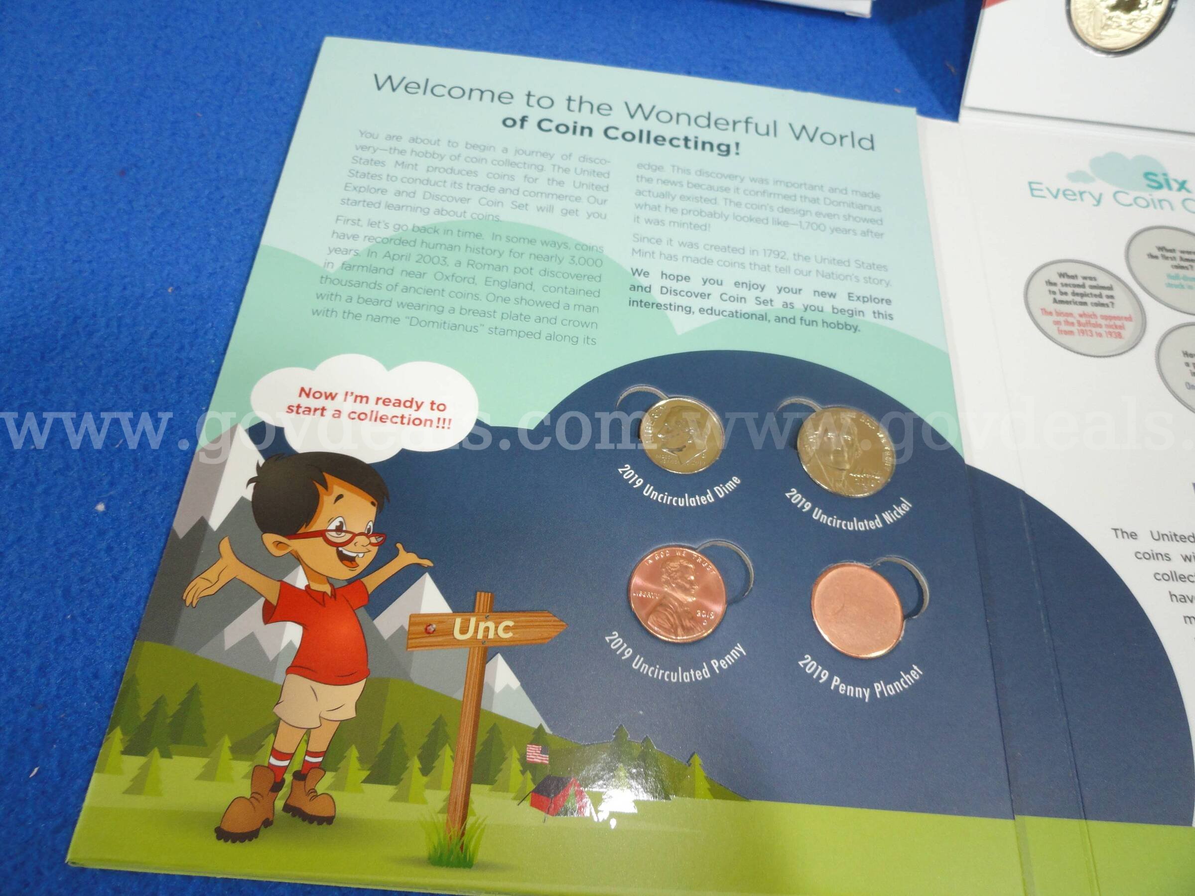 Lot of3 - 2019 US Mint Explore and Discover Coin Sets – Starter Kits & Activity Books   Government Surplus Auction - Photo #5