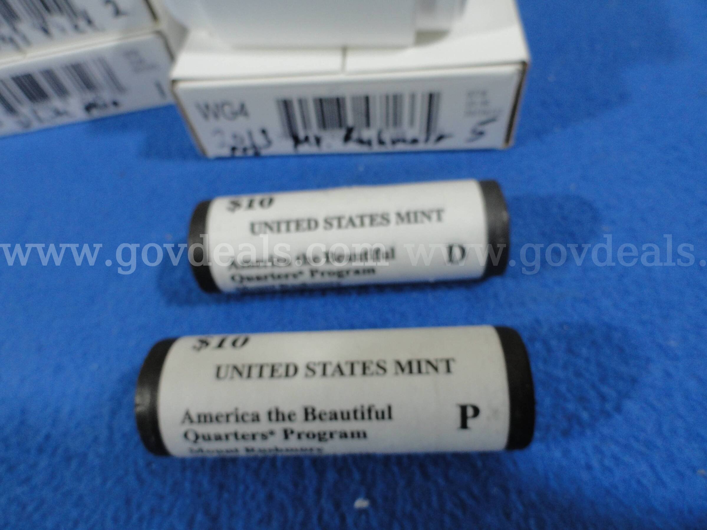 2013 US Mint America the Beautiful Quarters Complete Year – 5 Two-Roll Sets (P & D) $100 Face  100 Government Surplus Auction - Photo #2