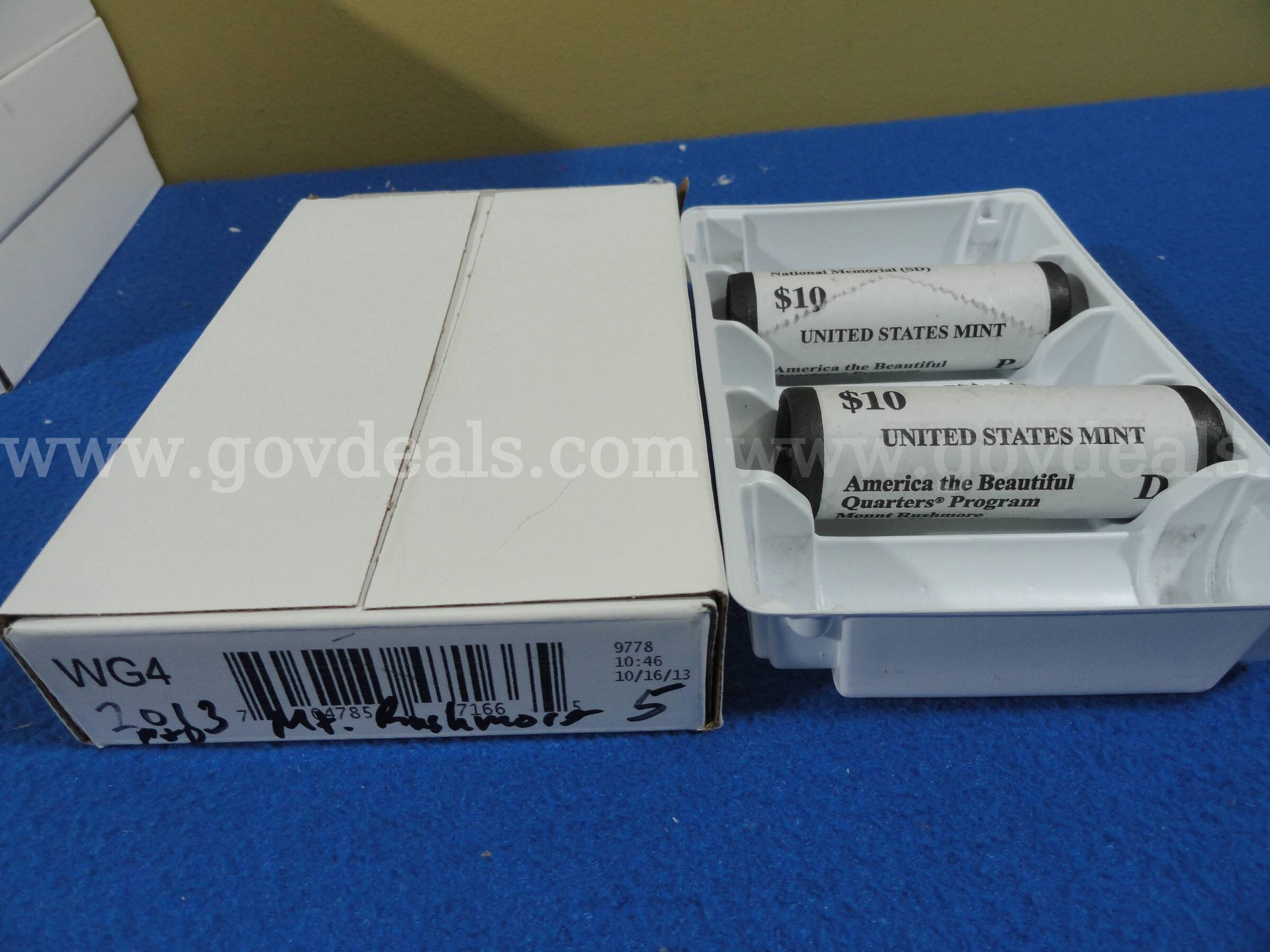 2013 US Mint America the Beautiful Quarters Complete Year – 5 Two-Roll Sets (P & D) $100 Face  100 Government Surplus Auction - Photo #3