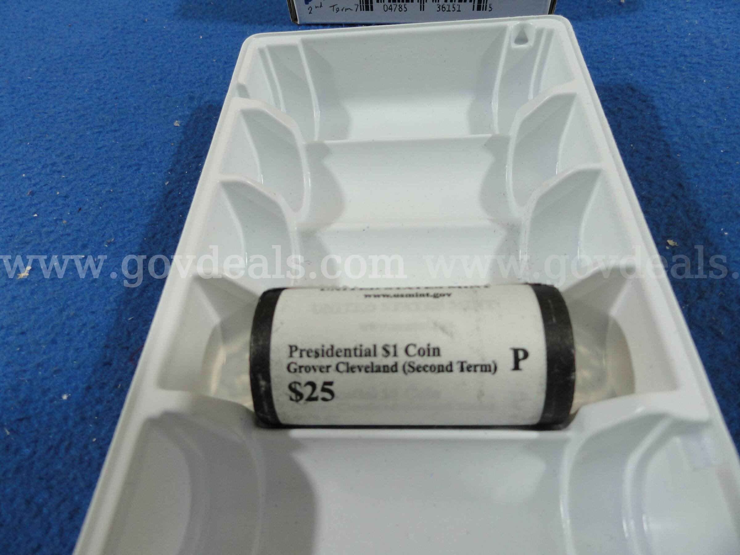 US Mint Presidential $1 Coin Boxes – Grover Cleveland 2nd Term & G.H.W. Bush (P & D) $100 Face  100 Government Surplus Auction - Photo #2