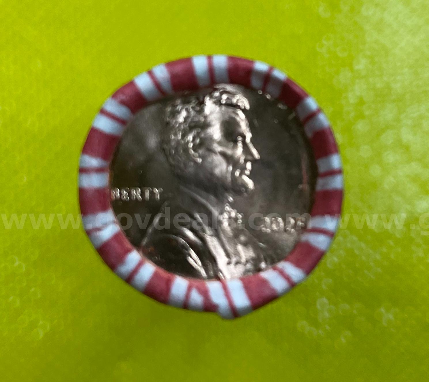 LAST YEAR !! 2025 P LINCOLN CENTS PENNIES FULL 3 (50) ROLL SET UNCIRCULATED FREE SHIPPING (USA ONLY) UNCIRCULATED MINT ROLLS OBW WRAPPED ROLLS Government Surplus Auction - Photo #2