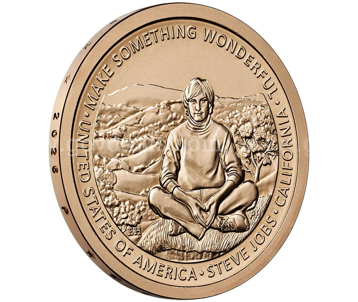 (5) NEW UNCIRCULATED 2026 P STEVE JOBS AMERICAN INNOVATION CALIFORNIA DOLLAR COIN SET P CALIFORNIA 5 COIN SET UNCIRCULATED NEW Government Surplus Auction - Photo #4