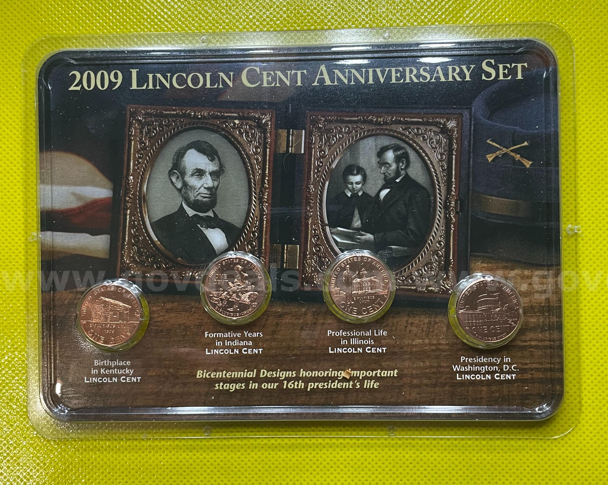 2009 LINCOLN CENT LITTLETON ANNIVERSARY SET UNCIRCULATED  FREE SHIPPING (USA ONLY)
