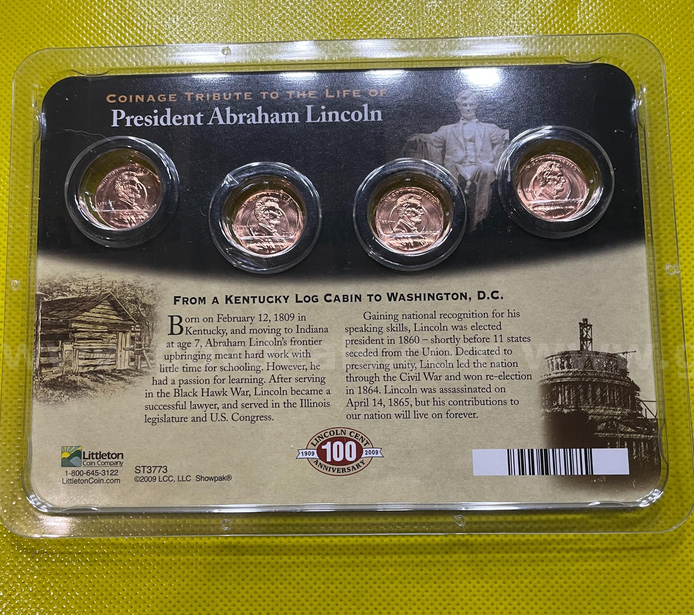 2009 LINCOLN CENT LITTLETON ANNIVERSARY SET UNCIRCULATED  FREE SHIPPING (USA ONLY) LITTLETON ANNIVERSARY SET UNCIRCULATED Government Surplus Auction - Photo #2