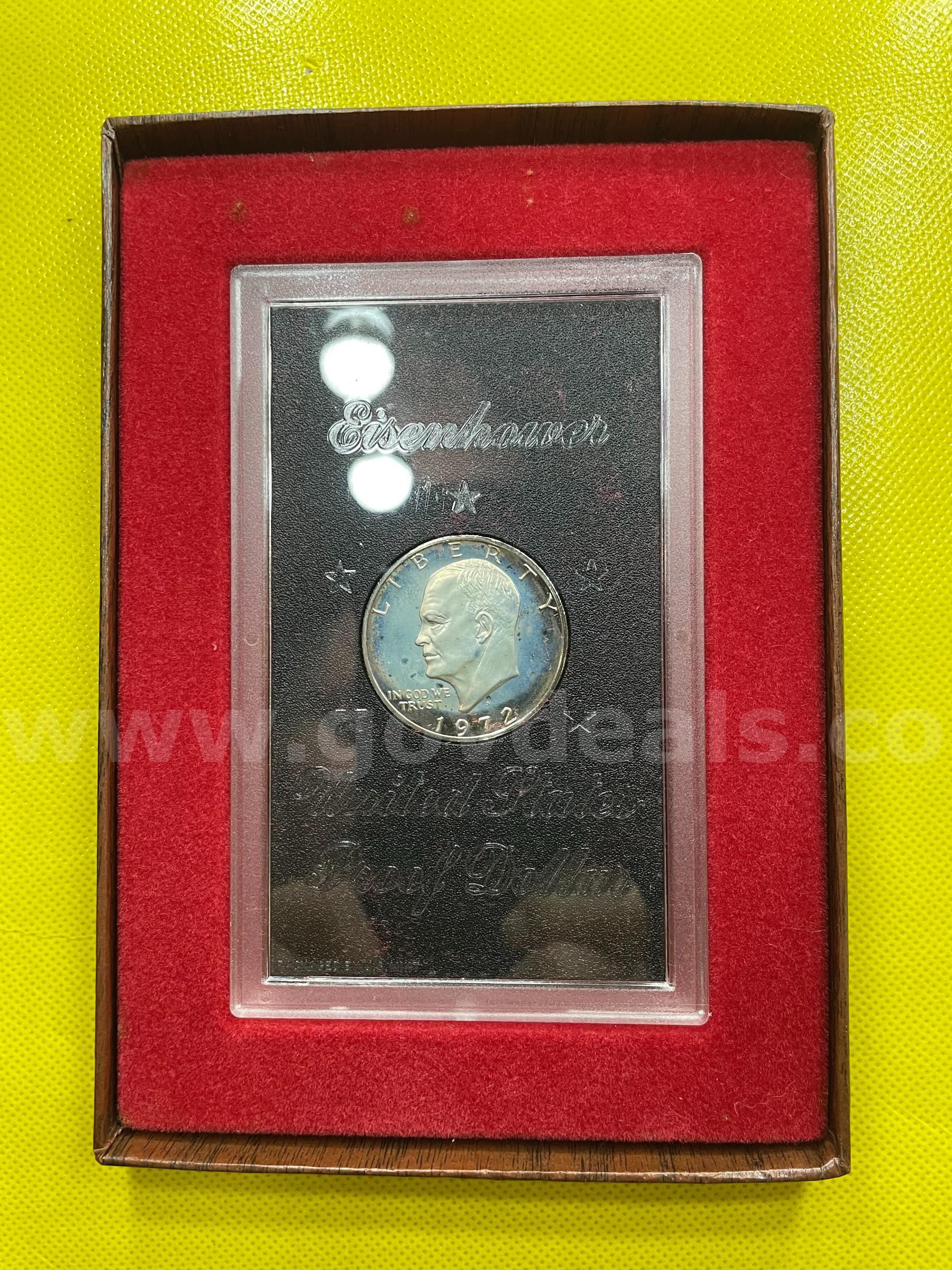 1972-S (40%) SILVER PROOF IKE DOLLAR FREE SHIPPING (USA ONLY)