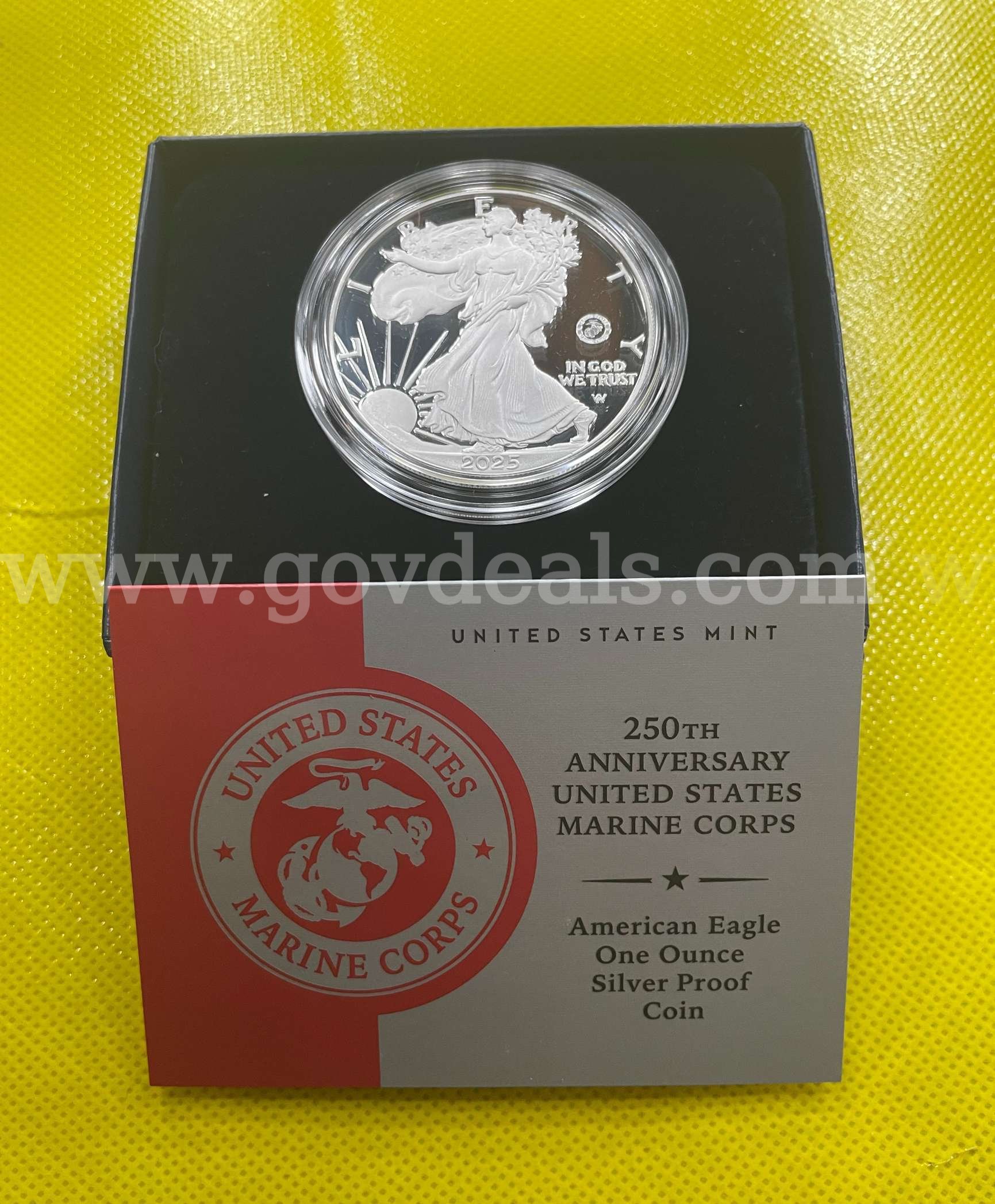 2025 250th ANNIVERSARY UNITED STATES MARINE CORPS AMERICAN SILVER EAGLE ONE OUNCE SILVER PROOF COIN FREE SHIPPING