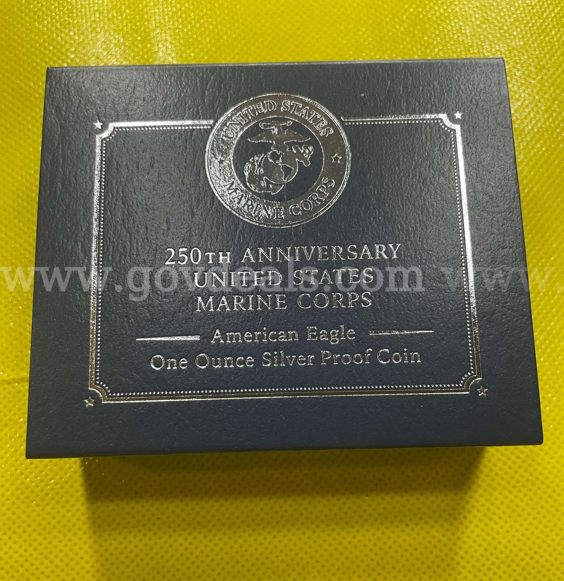 2025 250th ANNIVERSARY UNITED STATES MARINE CORPS AMERICAN SILVER EAGLE ONE OUNCE SILVER PROOF COIN FREE SHIPPING ASE ONE OUNCE PROOF 250th Government Surplus Auction - Photo #4