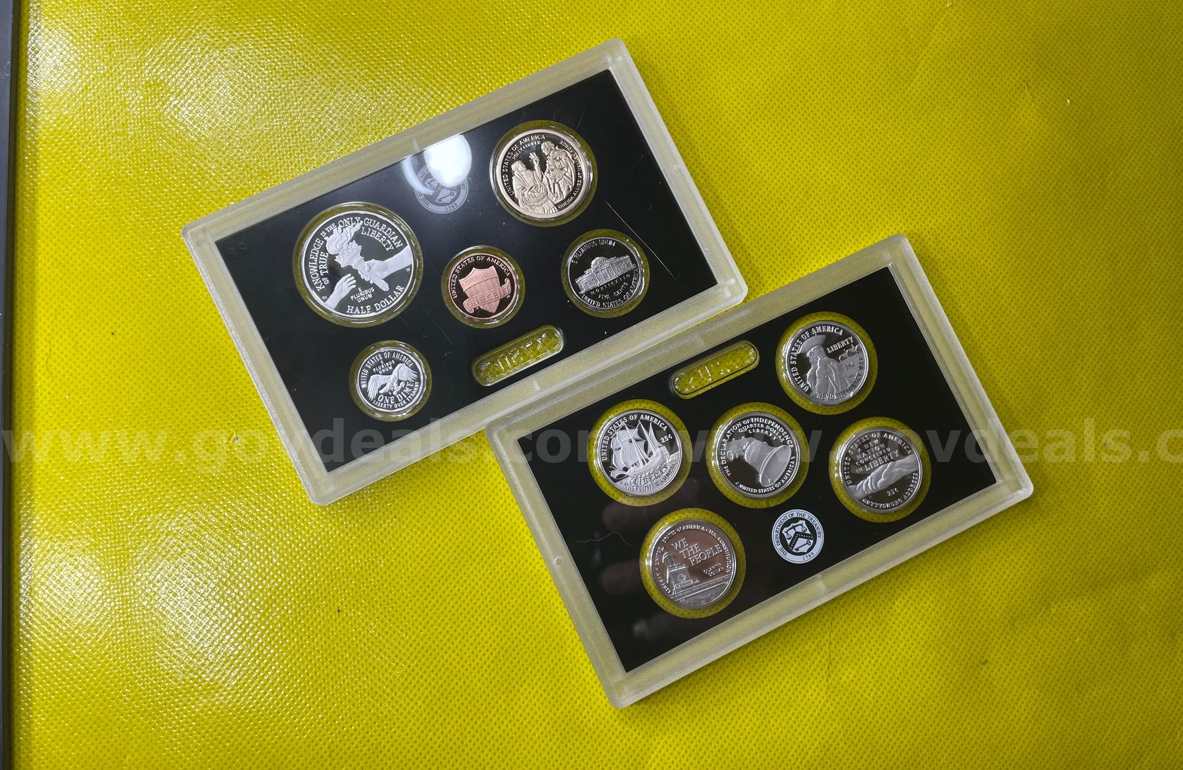 1776-2026 DUAL DATE SEMIQUINCENTENNIAL SILVER PROOF SET (ONE YEAR ONLY) BEAUTIFUL COINS DUAL DATE SILVER SET 1776 Government Surplus Auction - Photo #6
