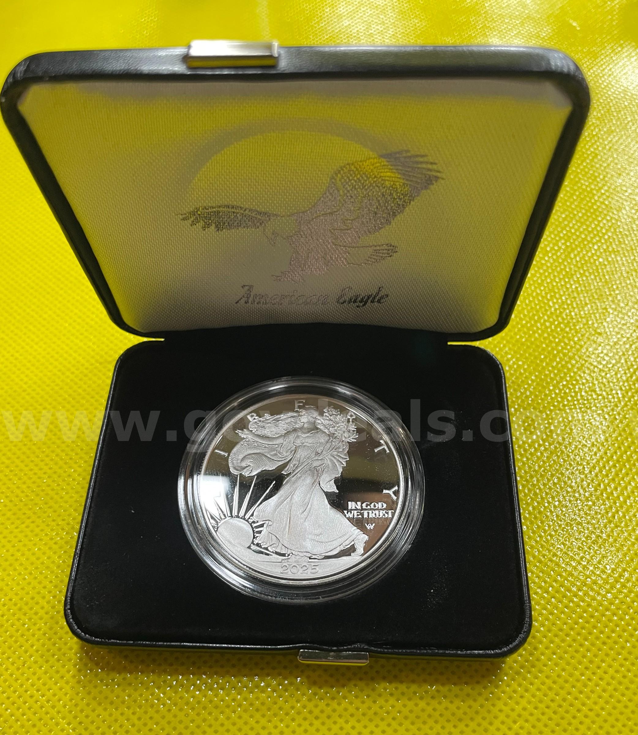 2025 S AMERICAN SILVER EAGLE LIMITED EDITION ONE OUNCE SILVER PROOF COIN FREE SHIPPING (USA ONLY) ASE ONE OUNCE PROOF SAN FRANCISCO Government Surplus Auction - Photo #4
