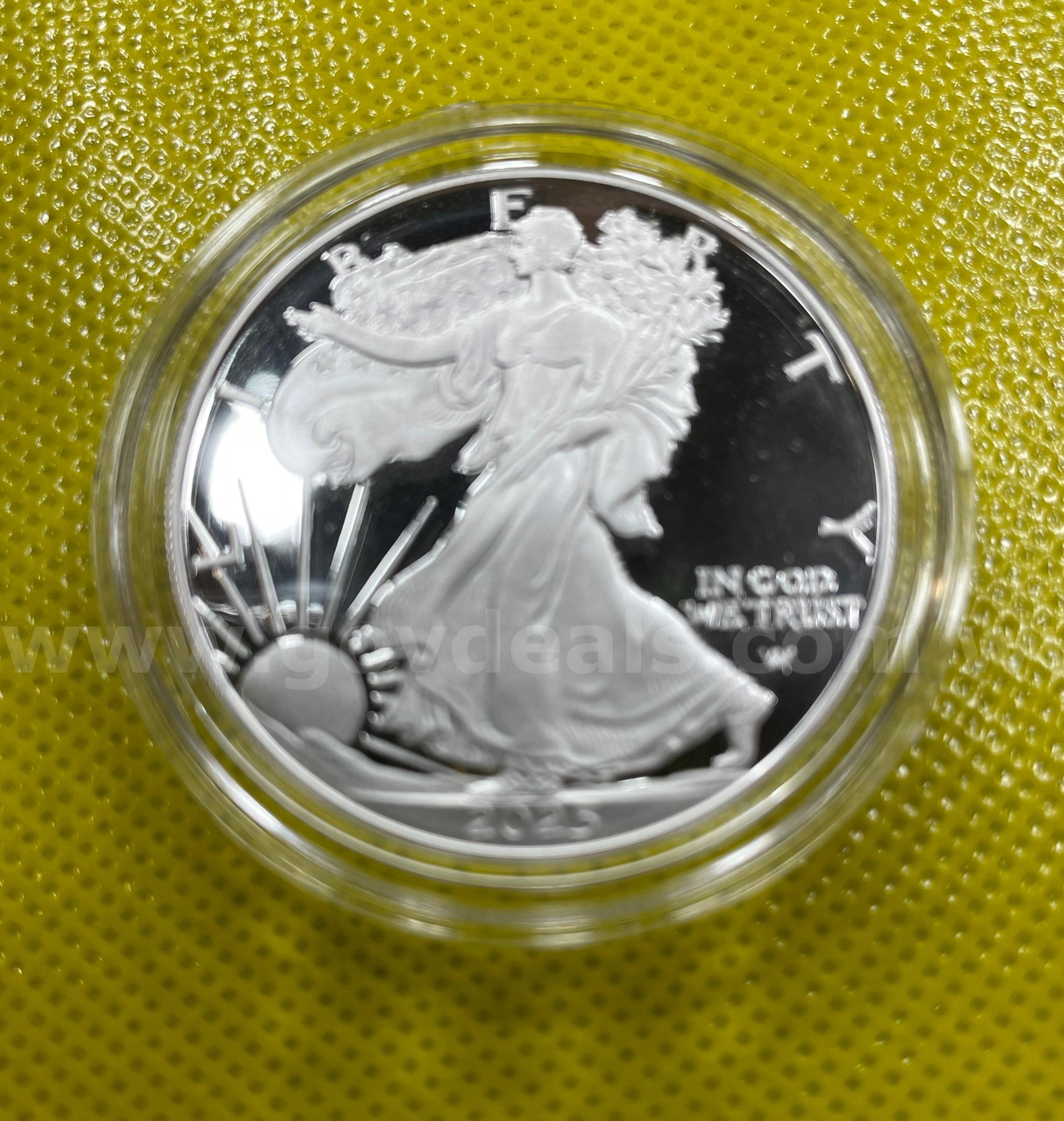 2025 S AMERICAN SILVER EAGLE LIMITED EDITION ONE OUNCE SILVER PROOF COIN FREE SHIPPING (USA ONLY) ASE ONE OUNCE PROOF SAN FRANCISCO Government Surplus Auction - Photo #6