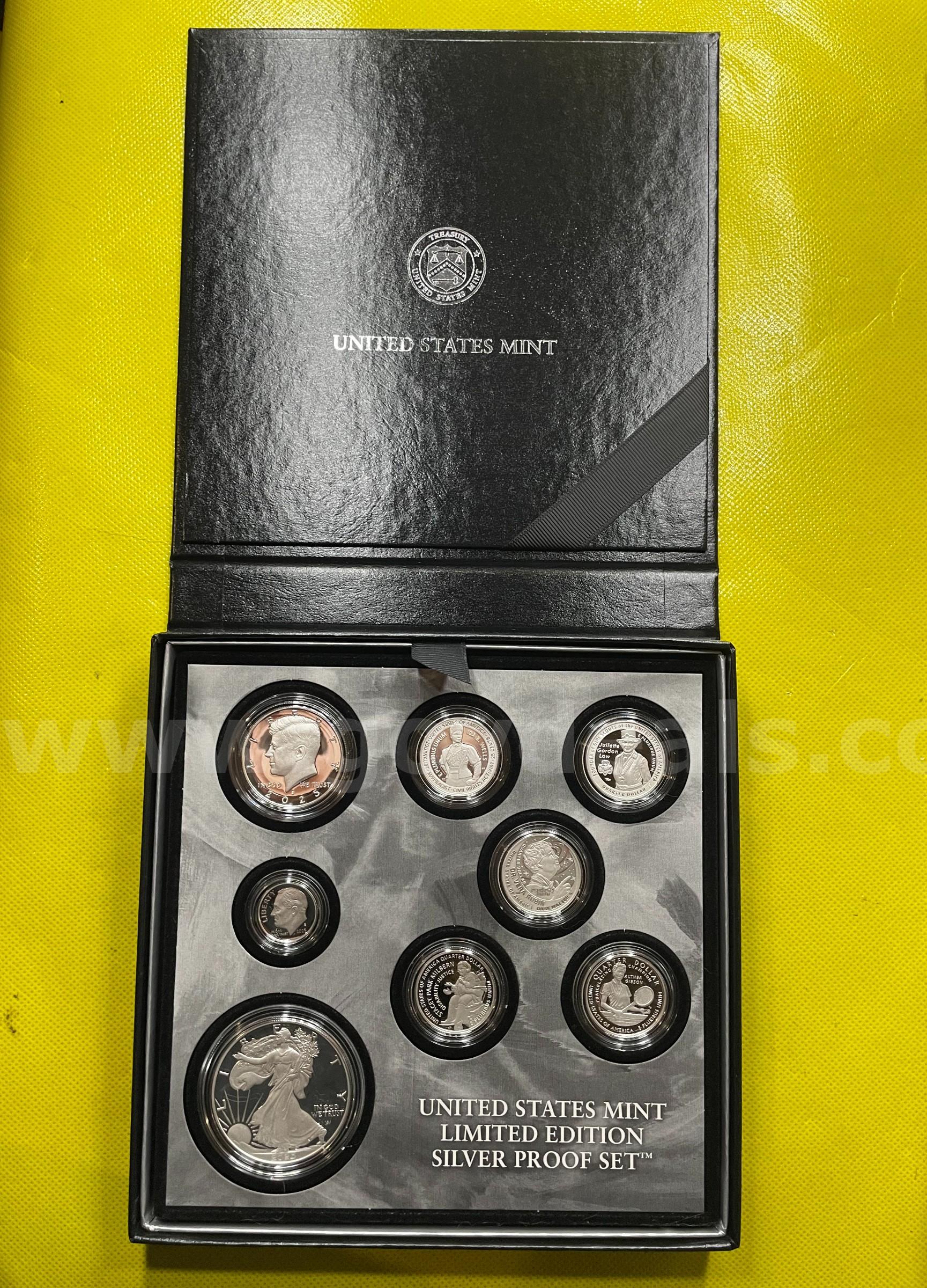 2025 S UNITED STATES LIMITED EDITION SILVER PROOF SET (FREE SHIPPING) USA ONLY LIMITED EDITION SILVER SAN FRANCISCO Government Surplus Auction - Photo #2