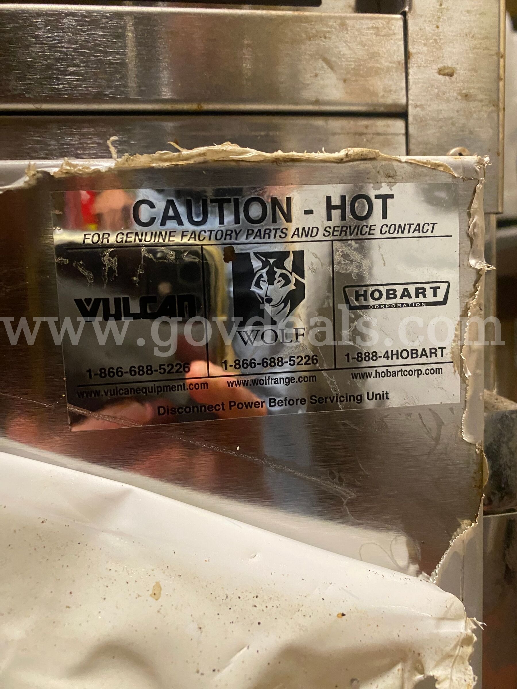 Vulcan VRH8 Food Warmer Vulcan VRH8 Government Surplus Auction - Photo #2