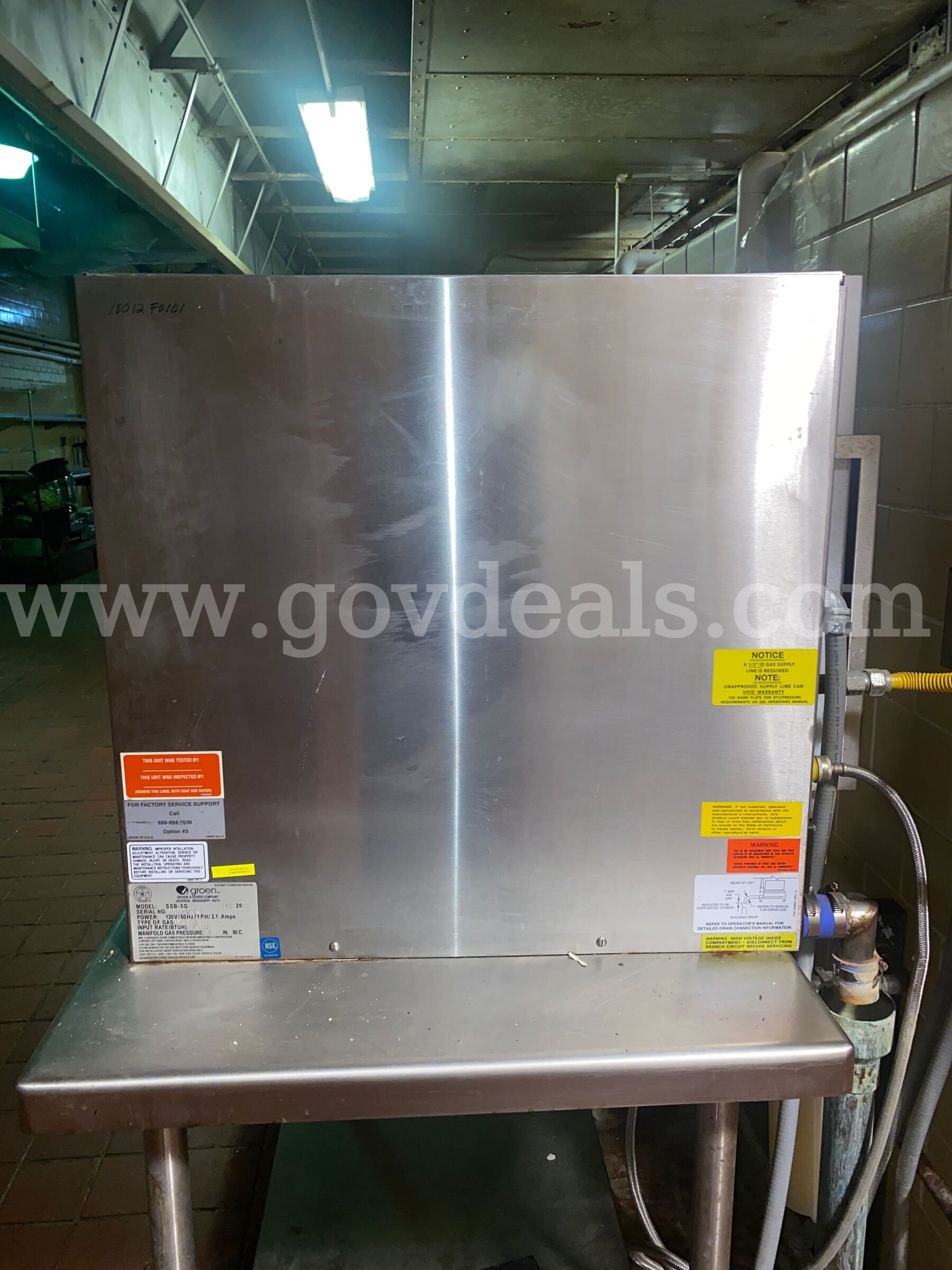 Groen SSB-5G Smart Steam Steamer Groen SSB-5G Government Surplus Auction - Photo #3